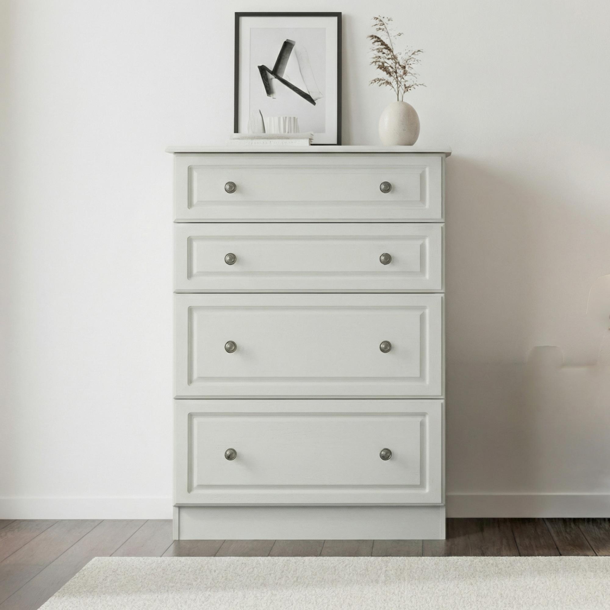 Pembroke Chest - Deep - 4 Drawer - Cashmere