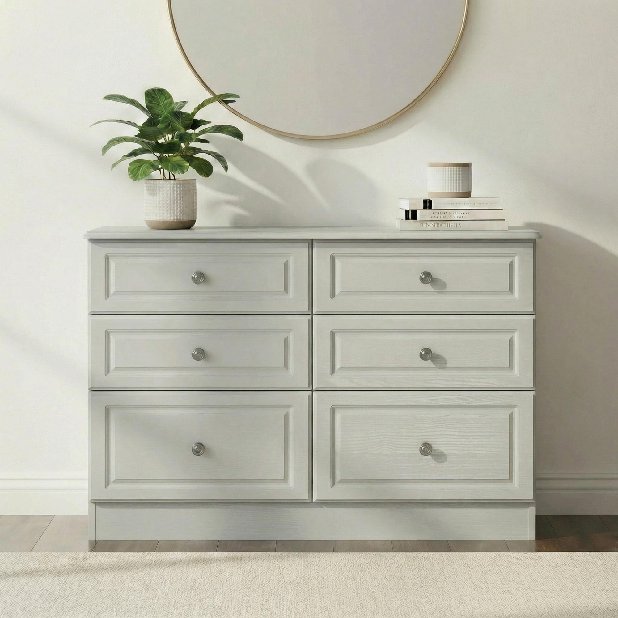 Pembroke Chest - Midi - 6 Drawer - Cashmere