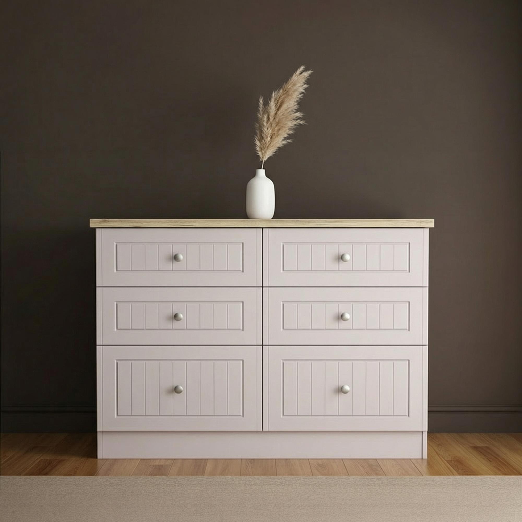 Vienna Chest - 6 Drawer - Midi - Cashmere