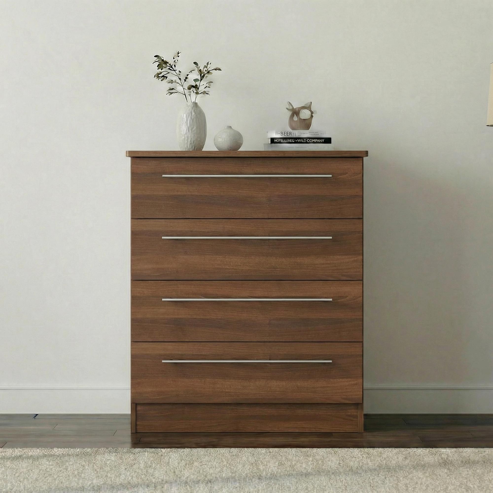 Sherwood Chest - 4 Drawer - Walnut