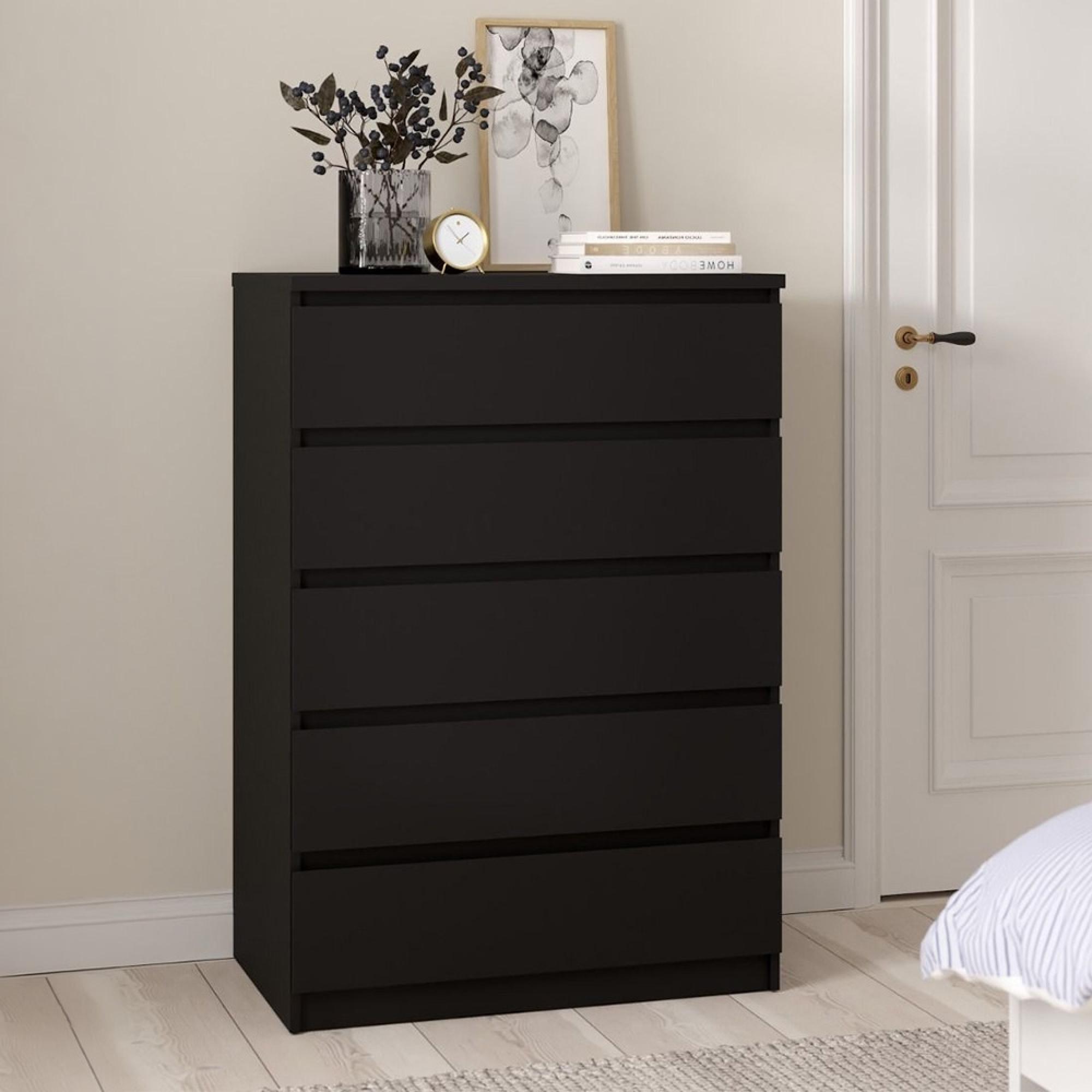 Naia Chest - 5 Drawer - Black