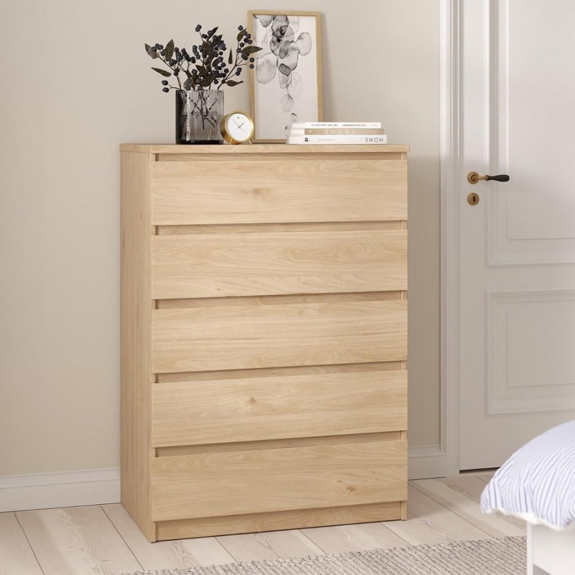 Naia Chest - 5 Drawer - Oak