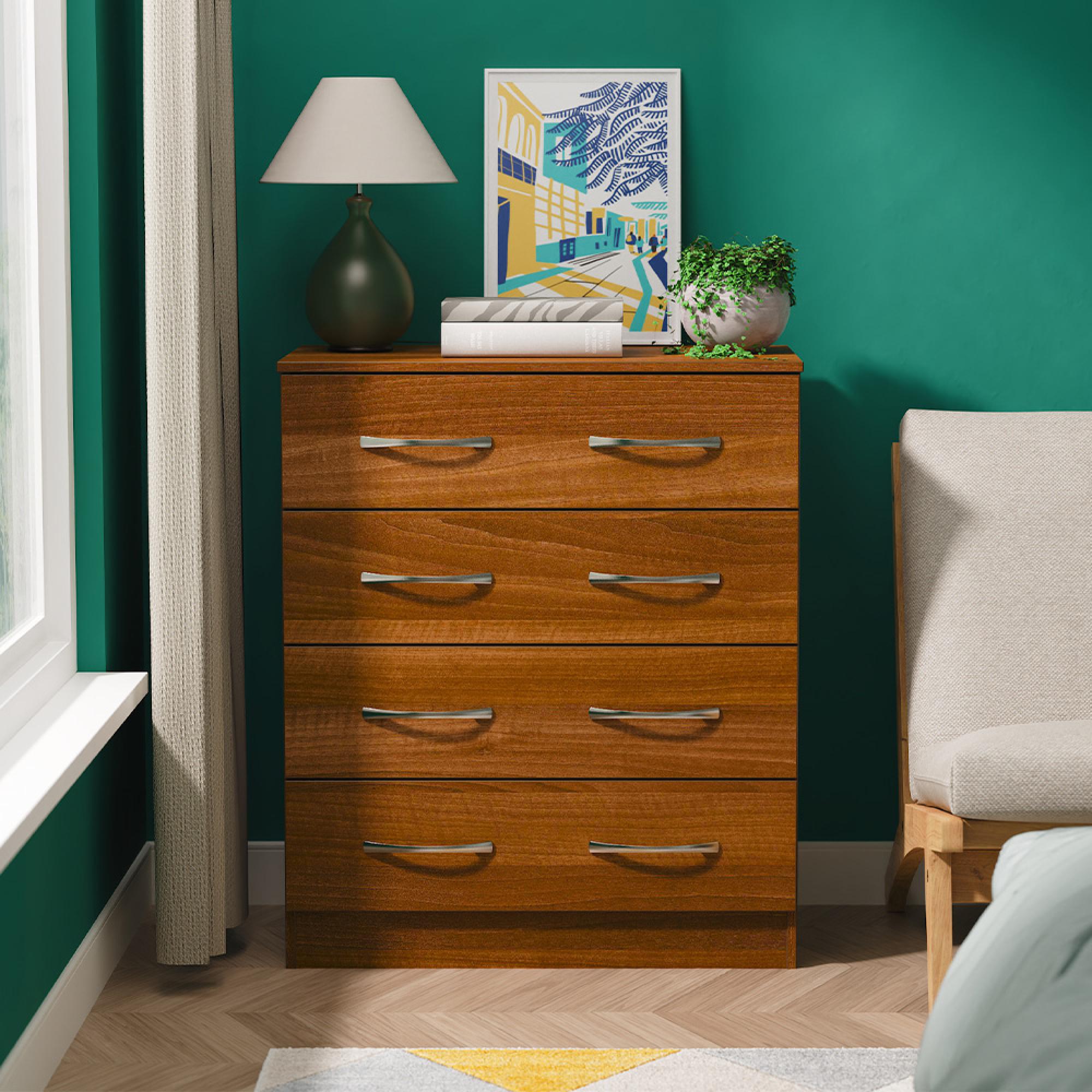 Avon Chest - 4 Drawer - Walnut