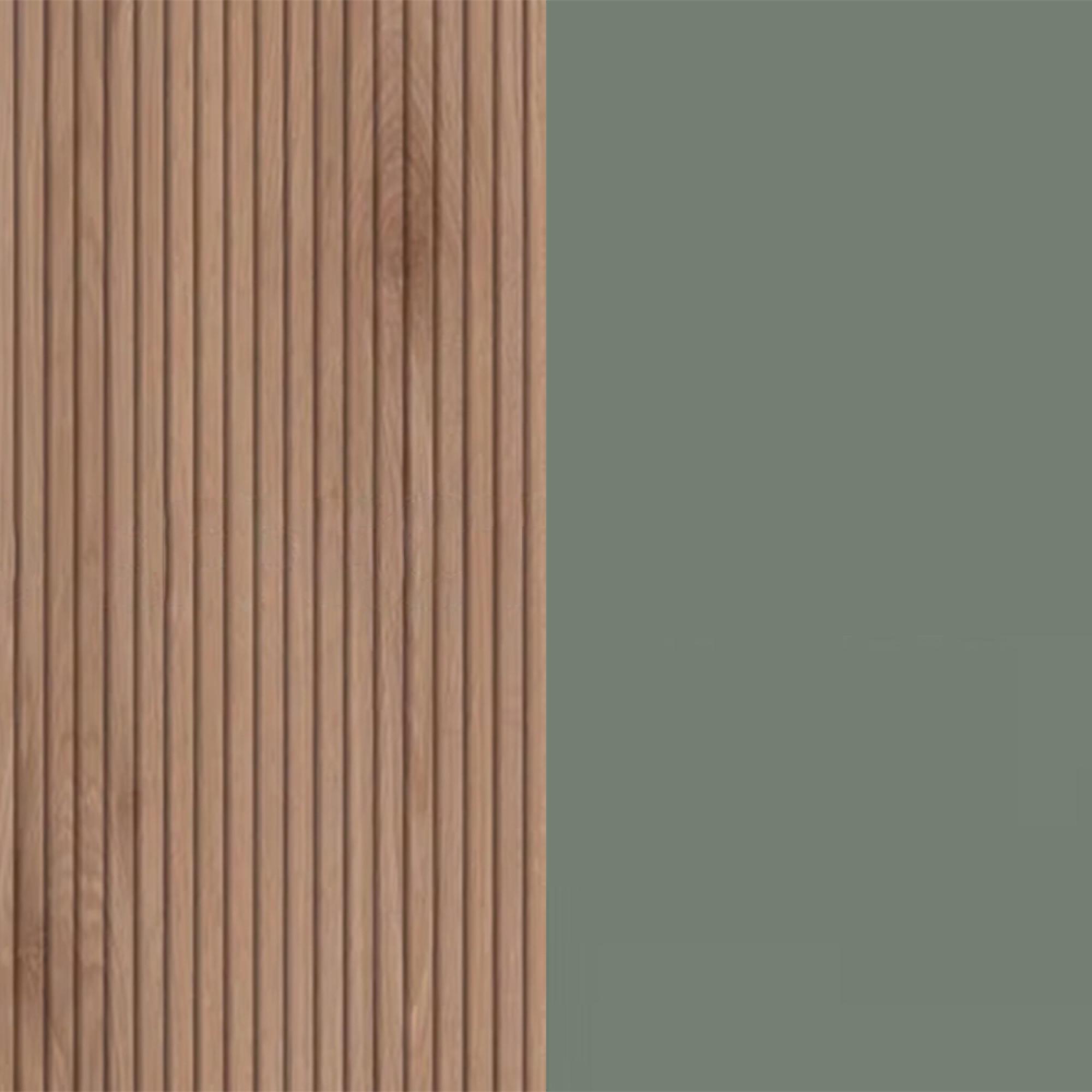 Slatted Effect Front and Reed Green Base