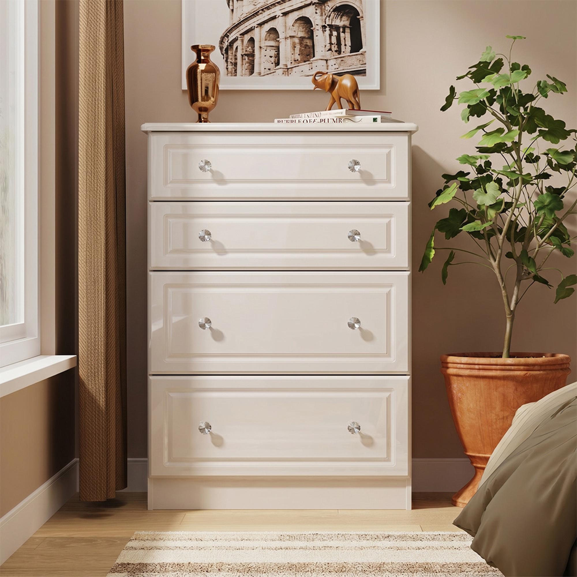 Balmoral Chest - 4 Drawer - Deep - Cashmere