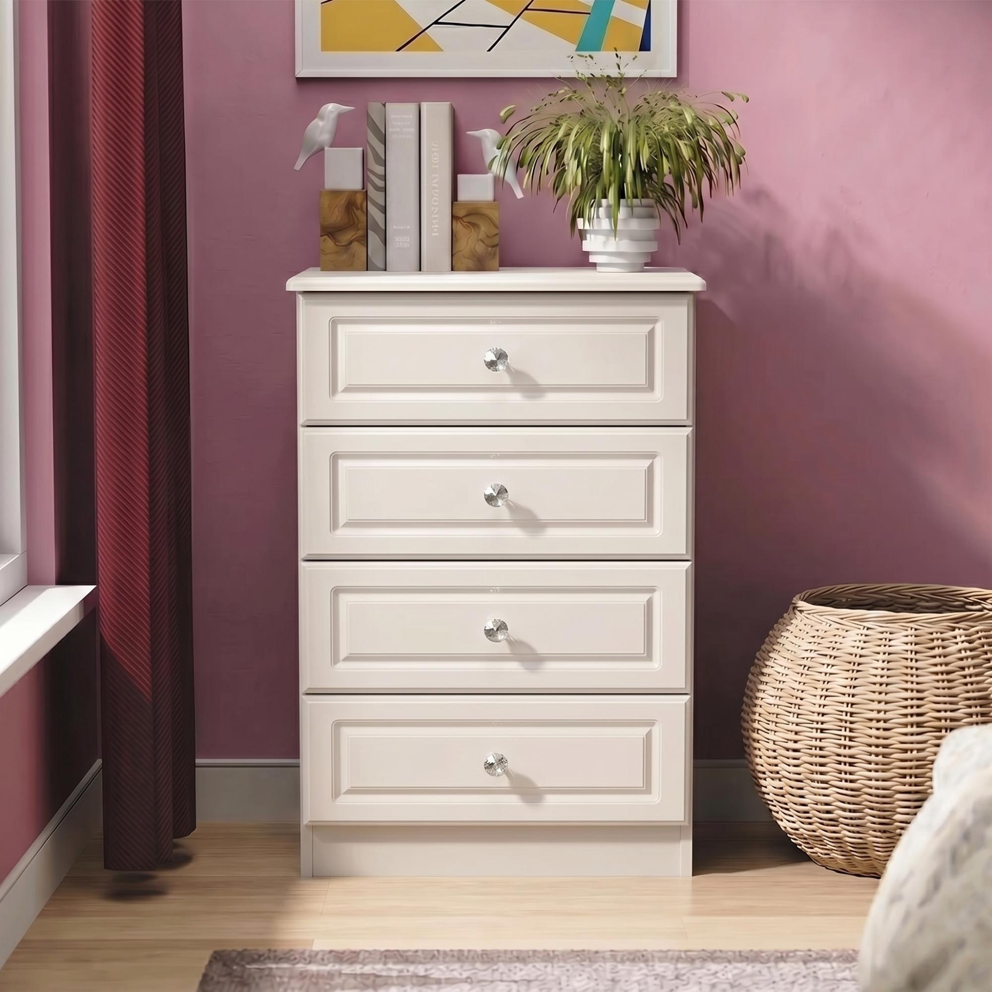 Balmoral Chest - 4 Drawer - Midi - Cashmere