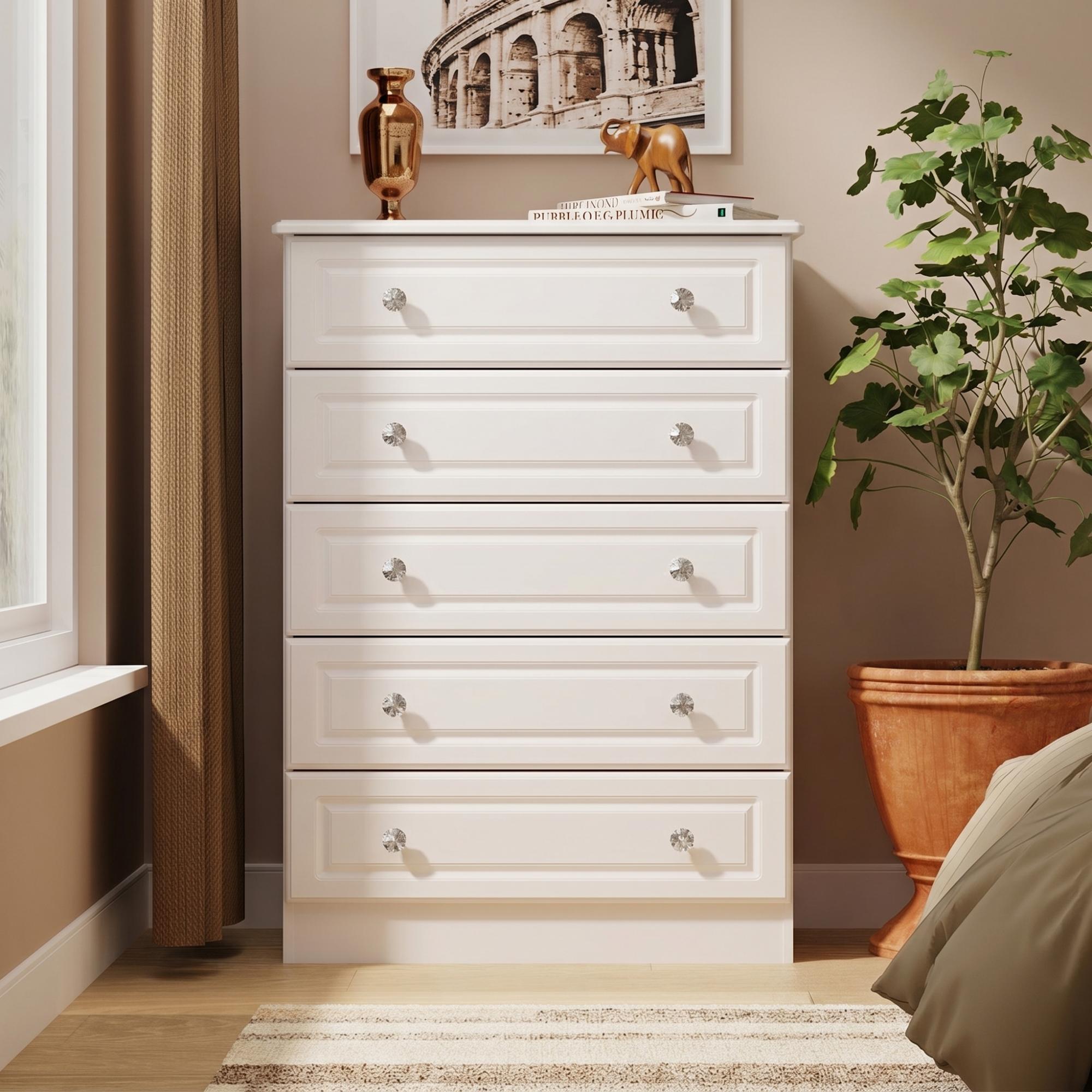 Balmoral Chest - 5 Drawer - Cashmere