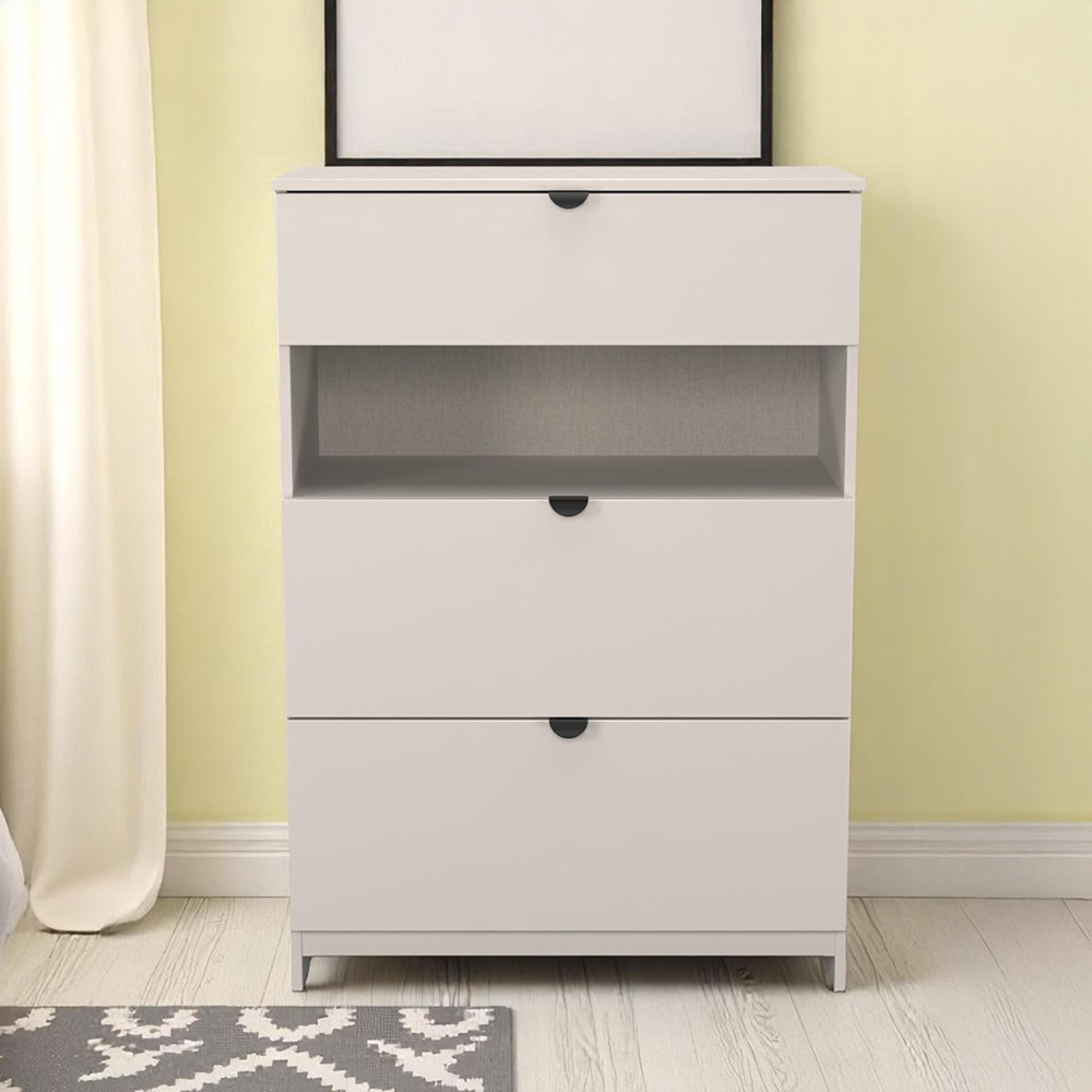 Bora Chest - 3 Drawer - Open Shelf - Deep - Kashmir Matt