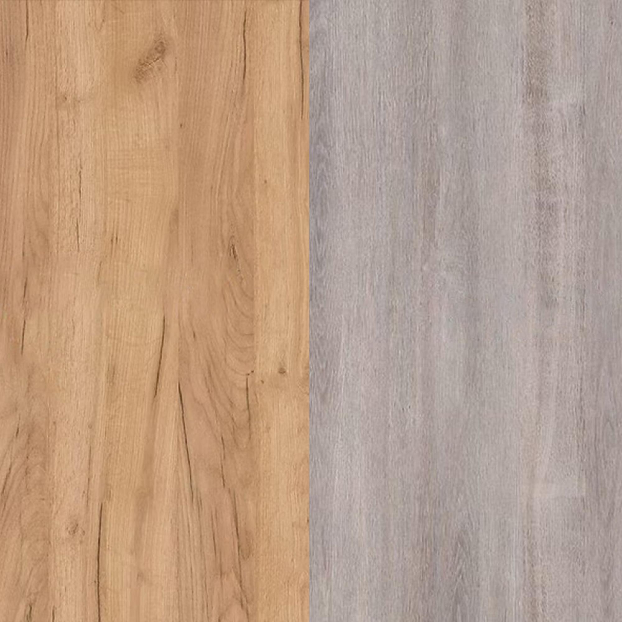 Gold Craft Oak Front and Grey Oak Base