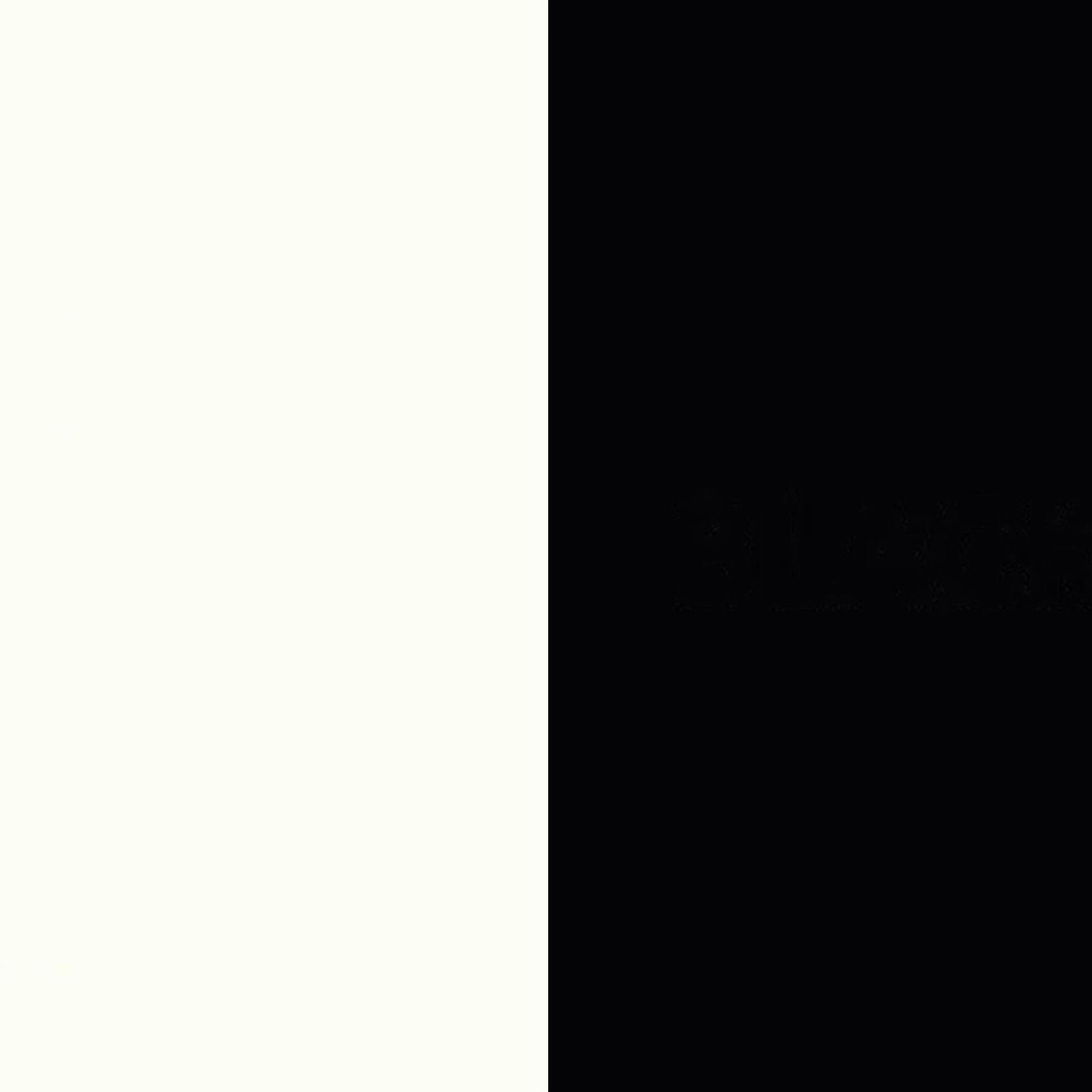 White Matt Front and Black Matt Base