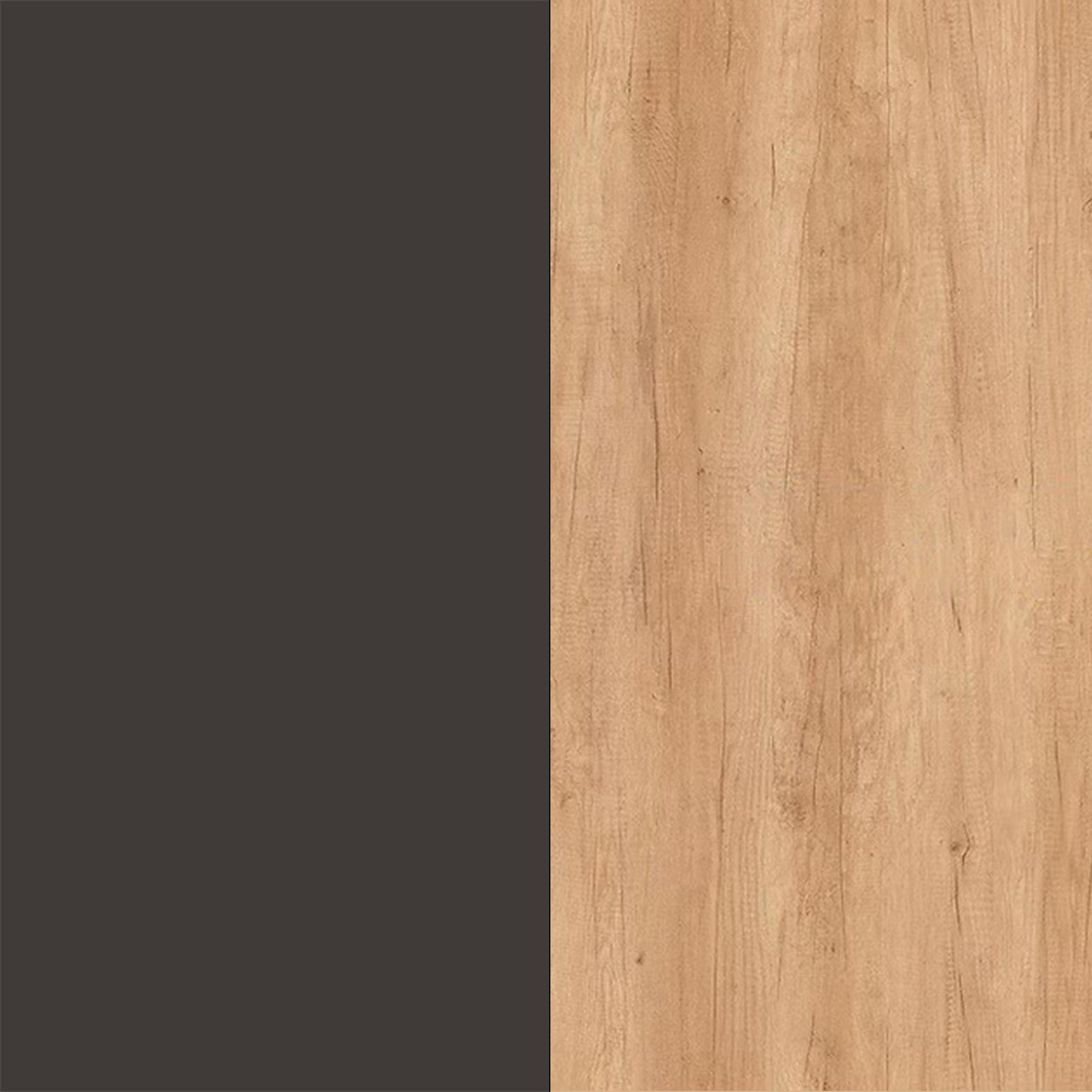 Graphite Front and Nebraska Oak Base