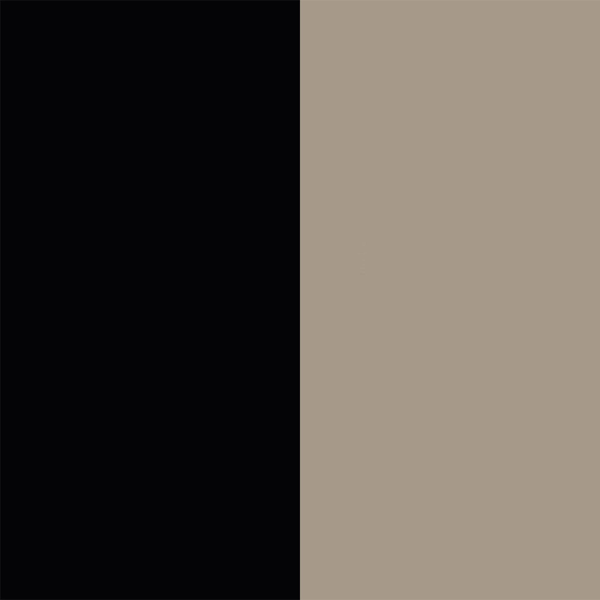 Deep Black Front and Mushroom Matt Base