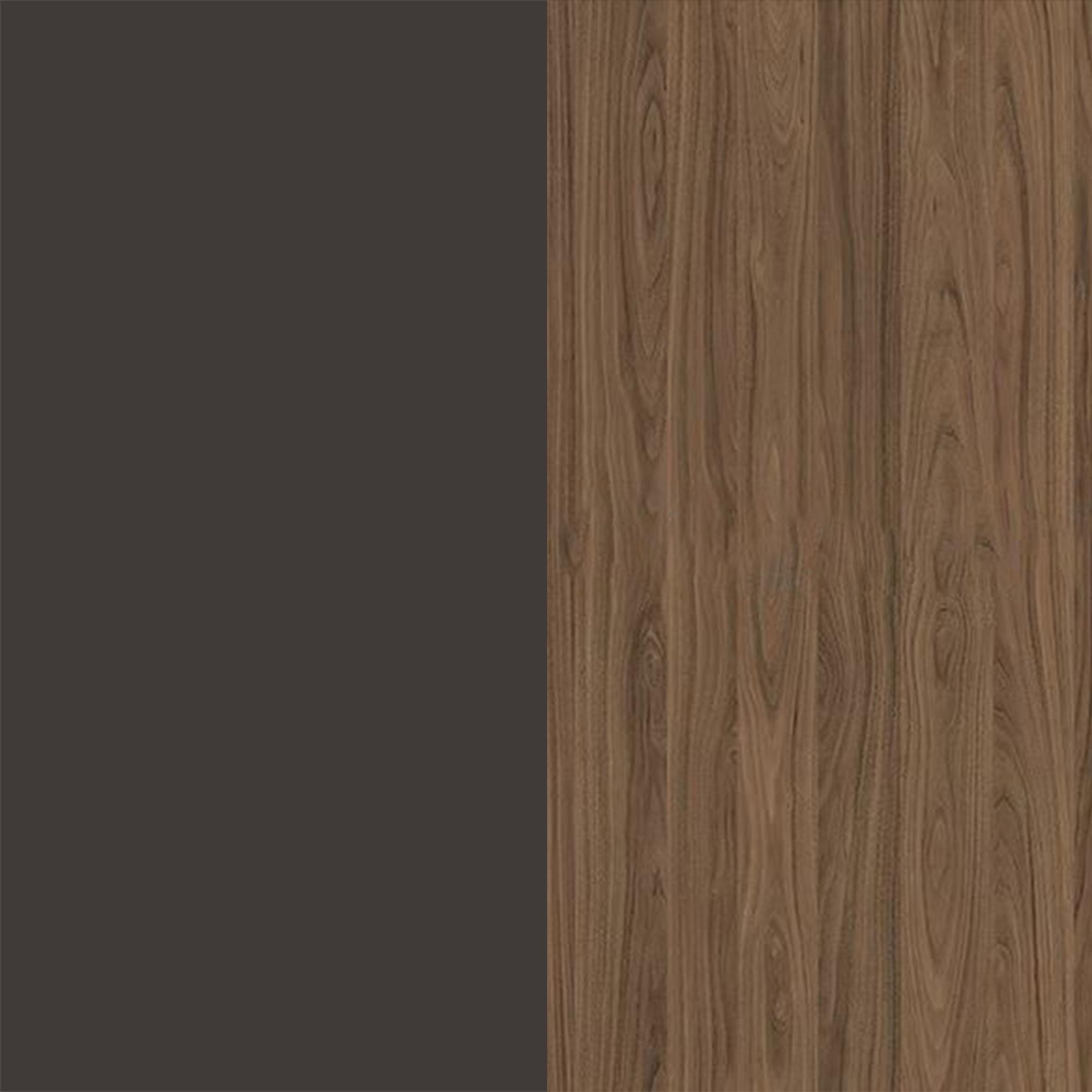 Graphite Front and Carini Walnut Base