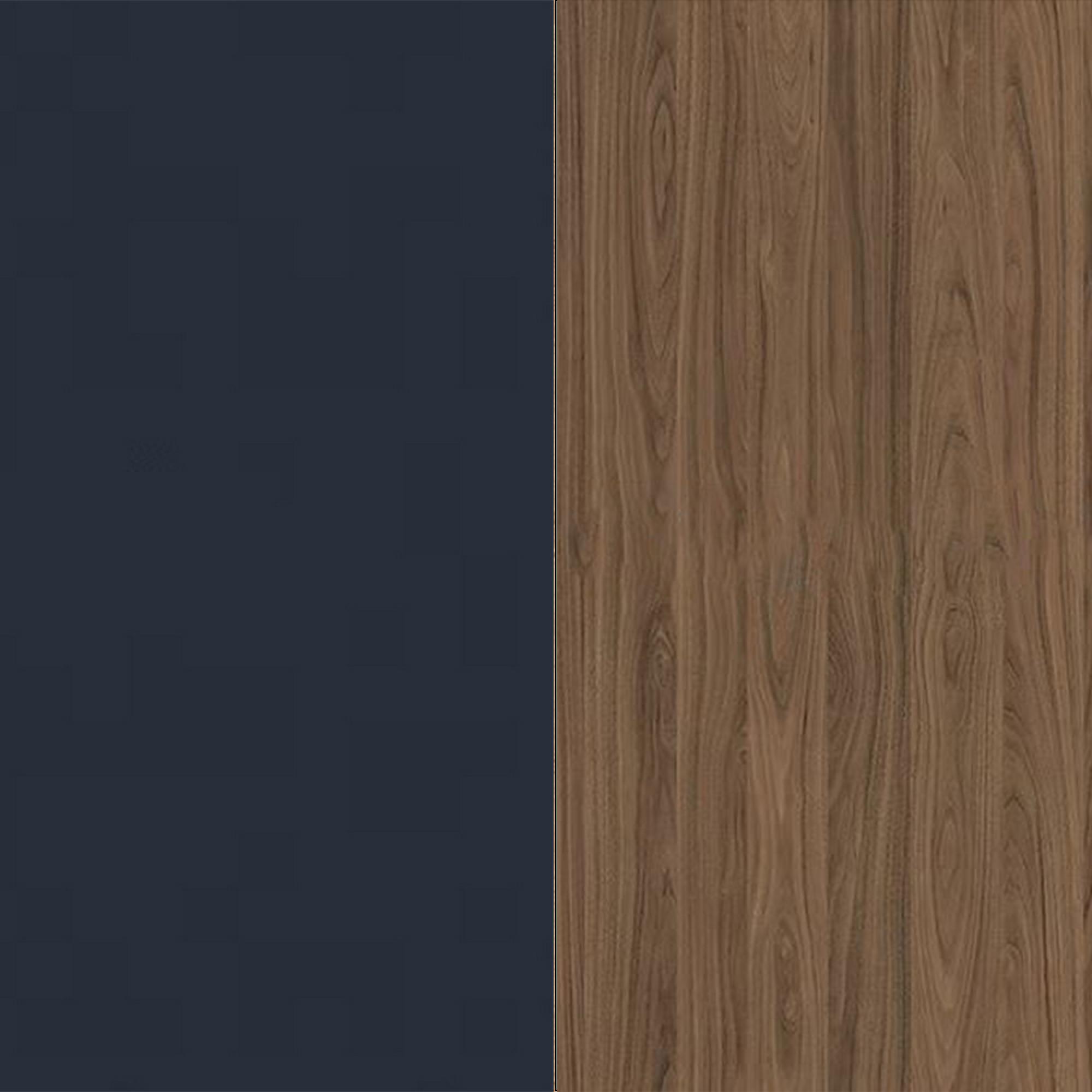Indigo Front and Carini Walnut Base