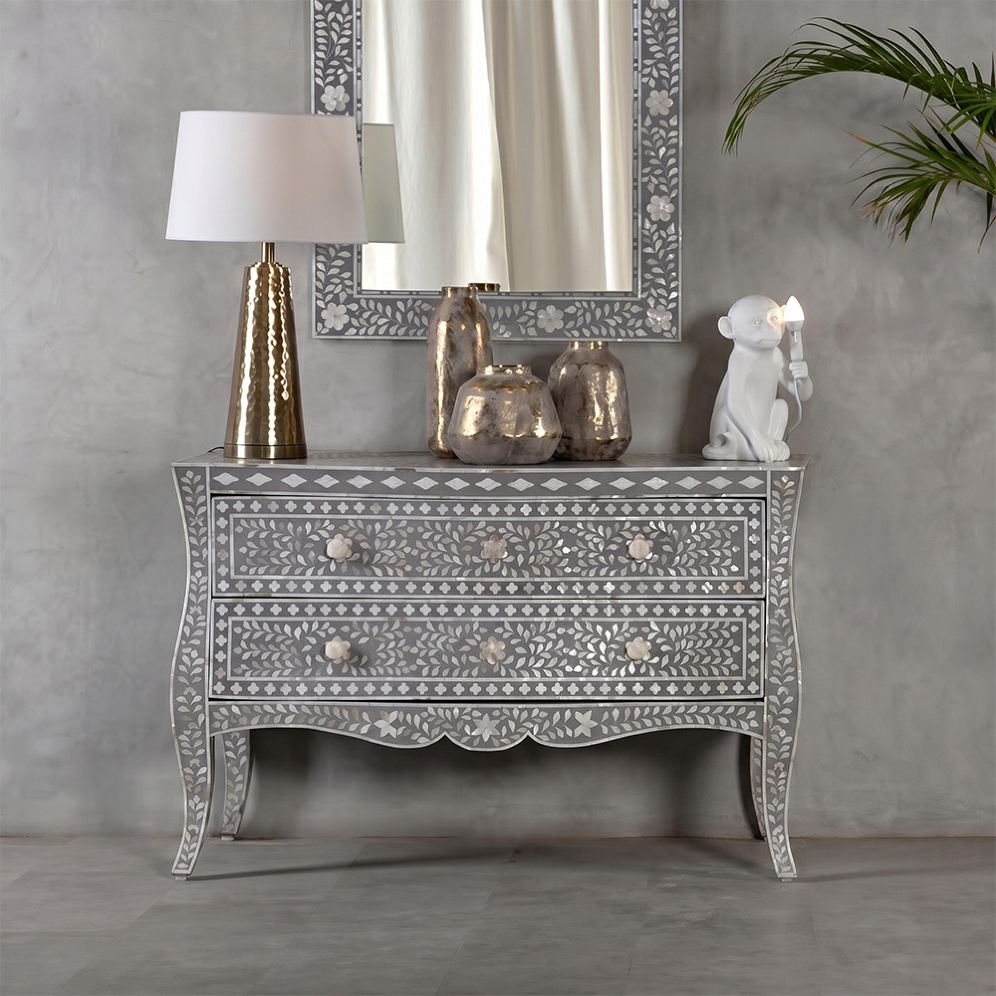 Fusion Chest - 2 Drawer - Grey Inlay