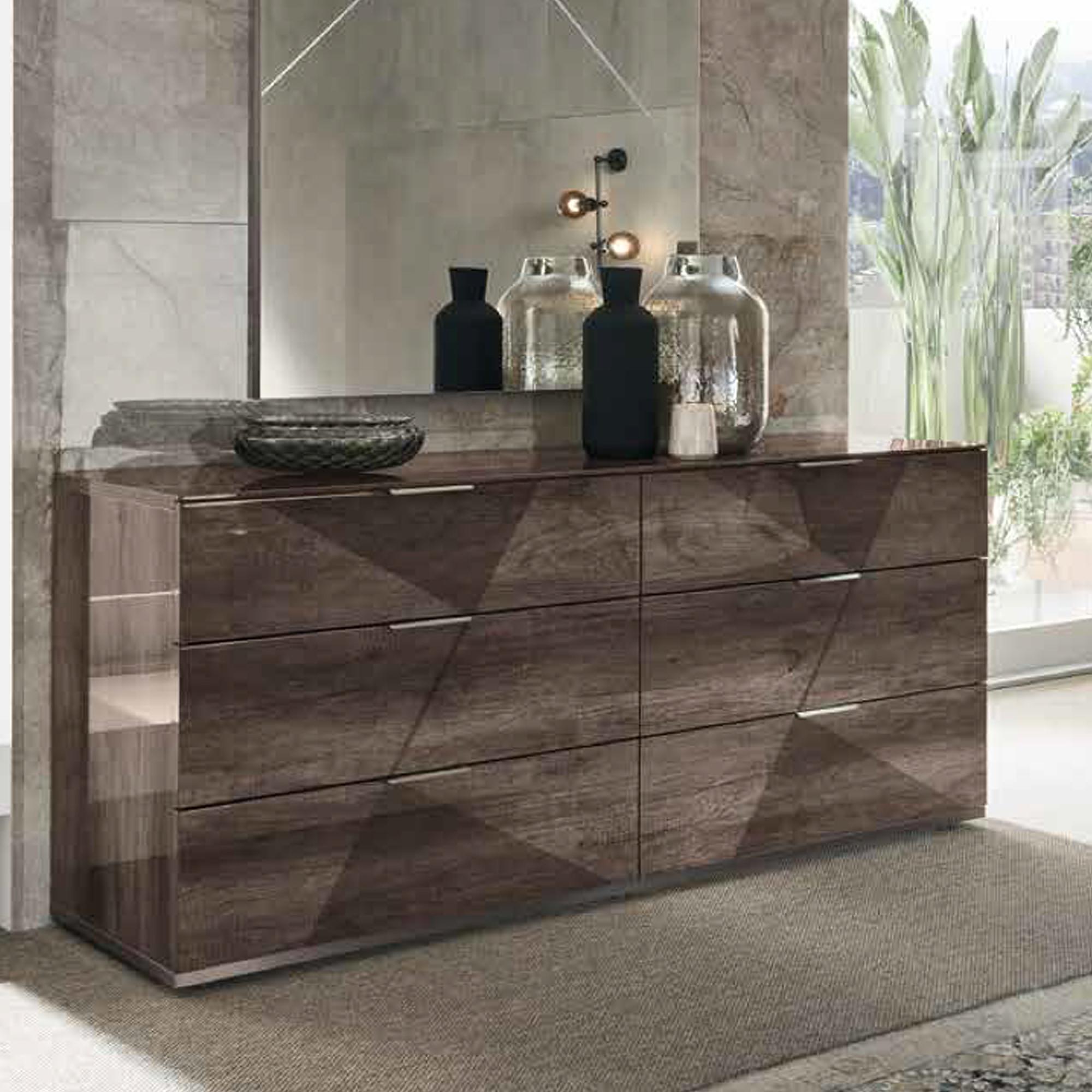 Favignana Wide Dresser - 6 Drawer - Rim Oak