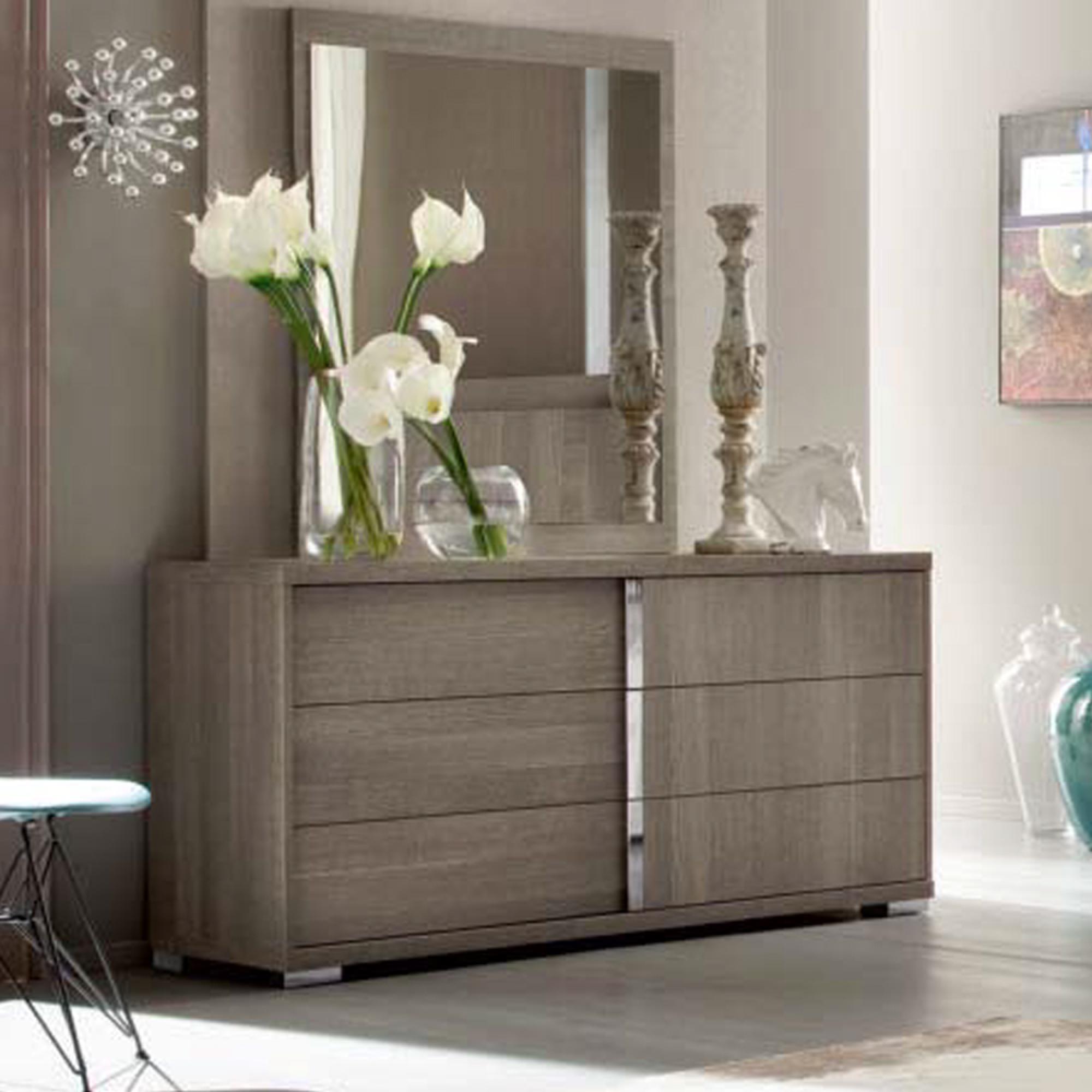 Tivoli Wide Dresser - 6 Drawer - Grey Wood
