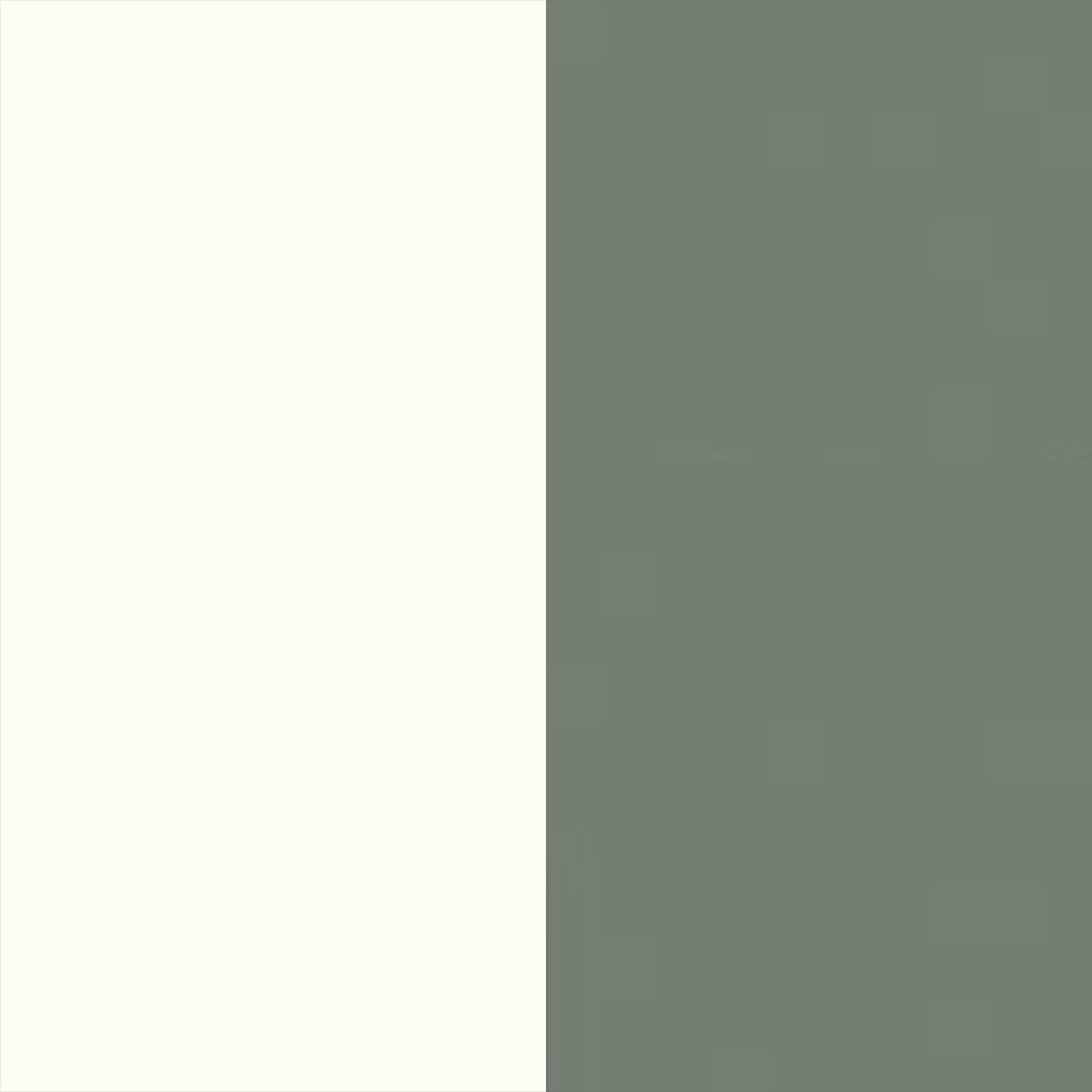 White Gloss Front and Reed Green Base
