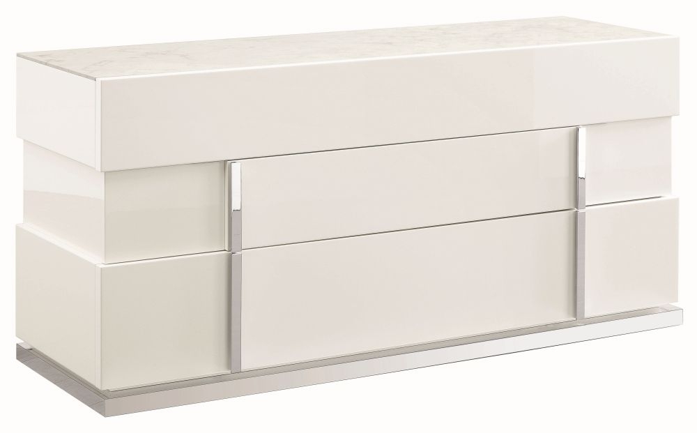 Canova Wide Dresser - White Gloss