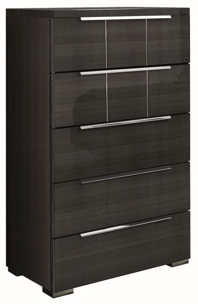 Versilia Chest - 5 Drawer - Black