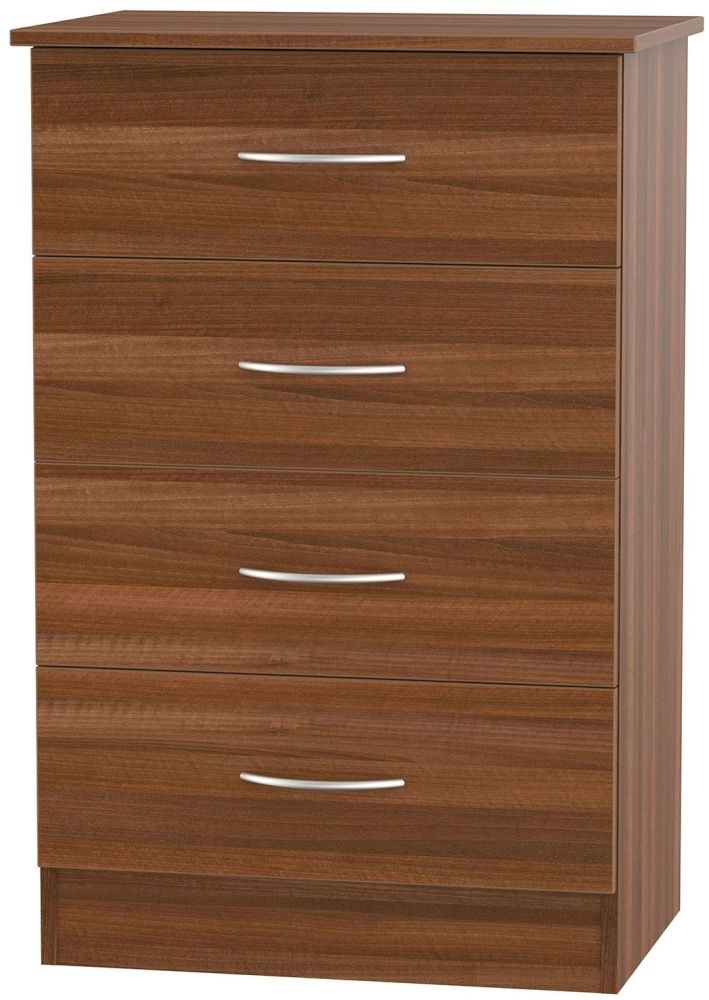 Avon Chest - 4 Drawer - Midi - Walnut