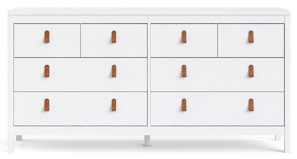 Barcelona Dresser - 8 Drawer - Wide - White