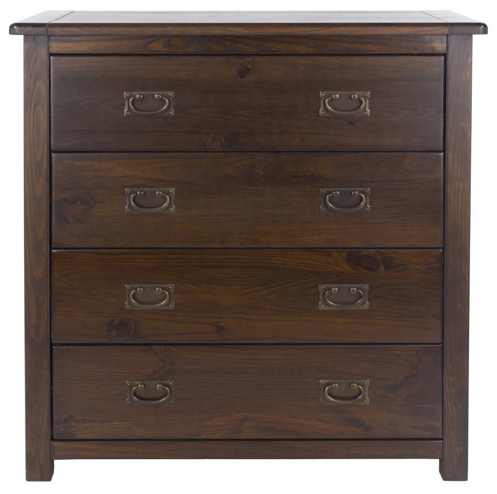 Boston Chest - 4 Drawer - Dark Wood