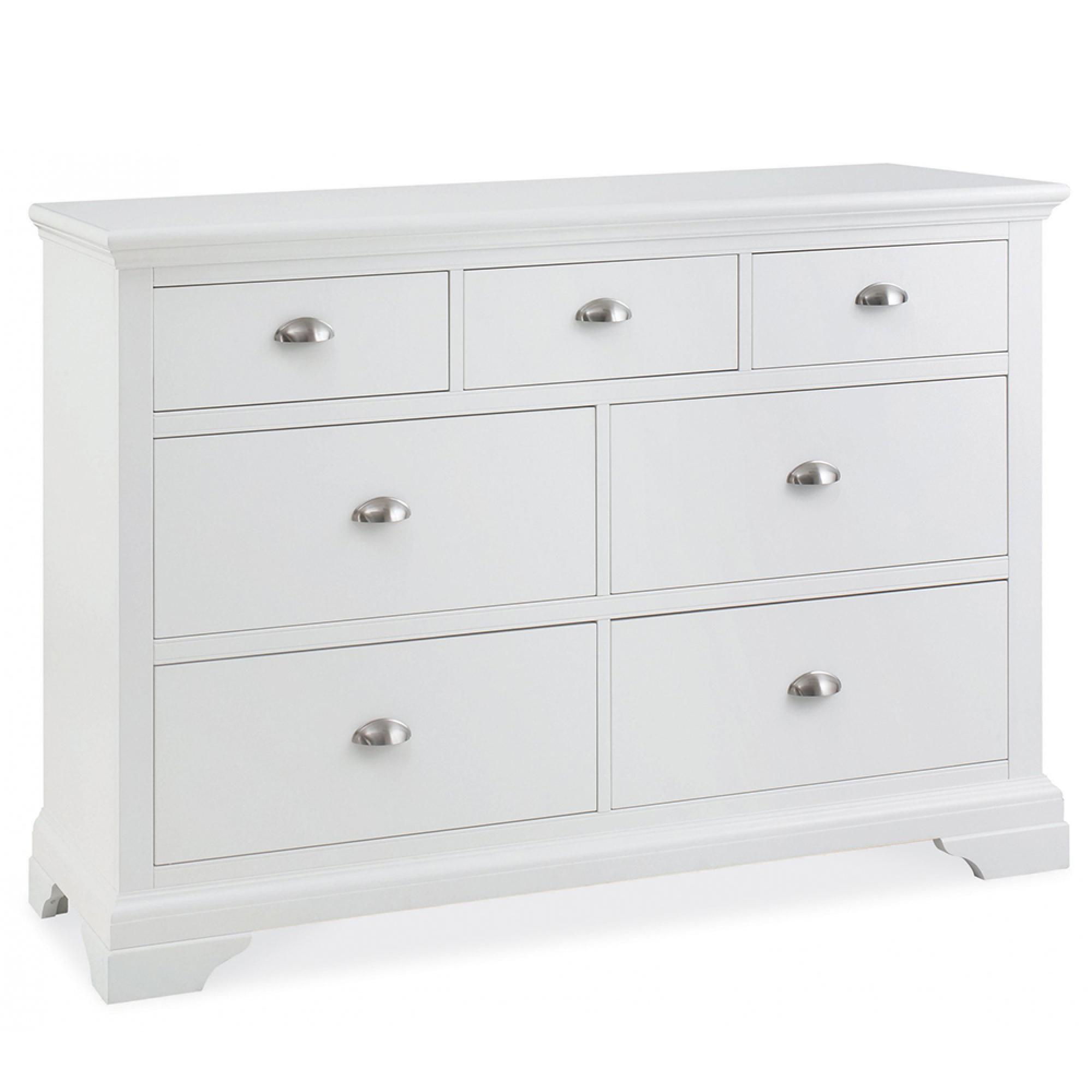 Hampstead White Chest - 3+4 Drawer