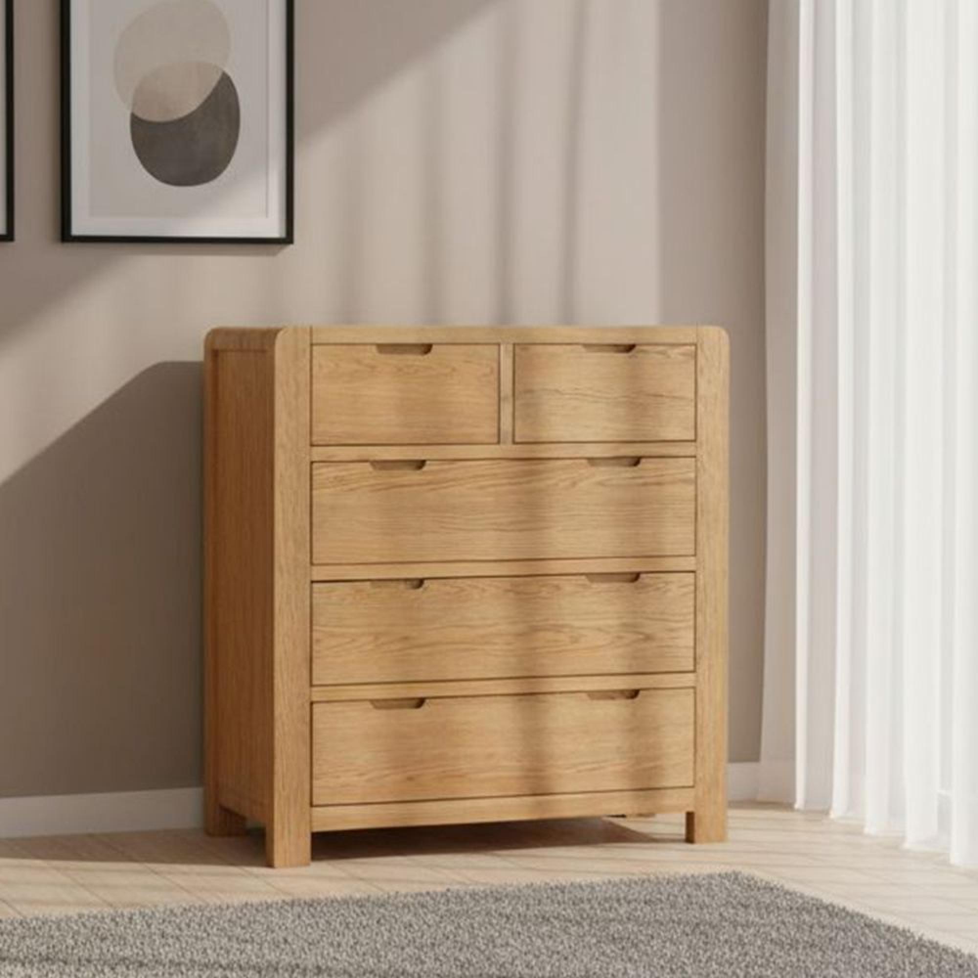 Bergen Chest - 2+3 Drawer - Oak