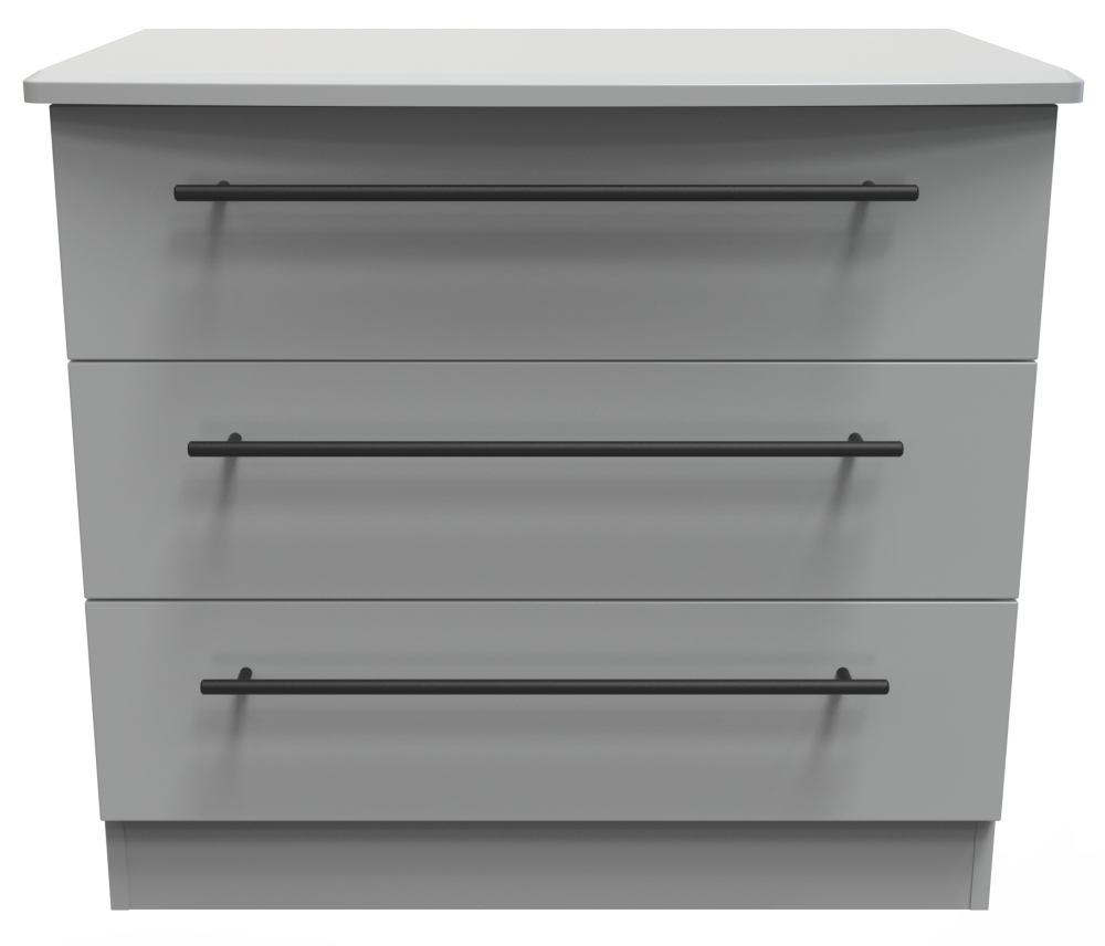 Beverley Chest - 3 Drawer - Small - Grey