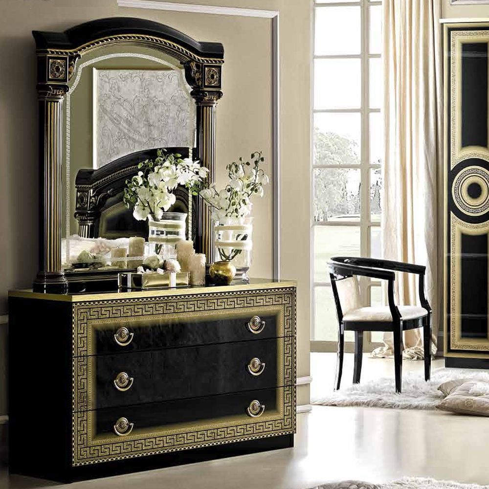 Aida Dresser - Single - Black and Gold