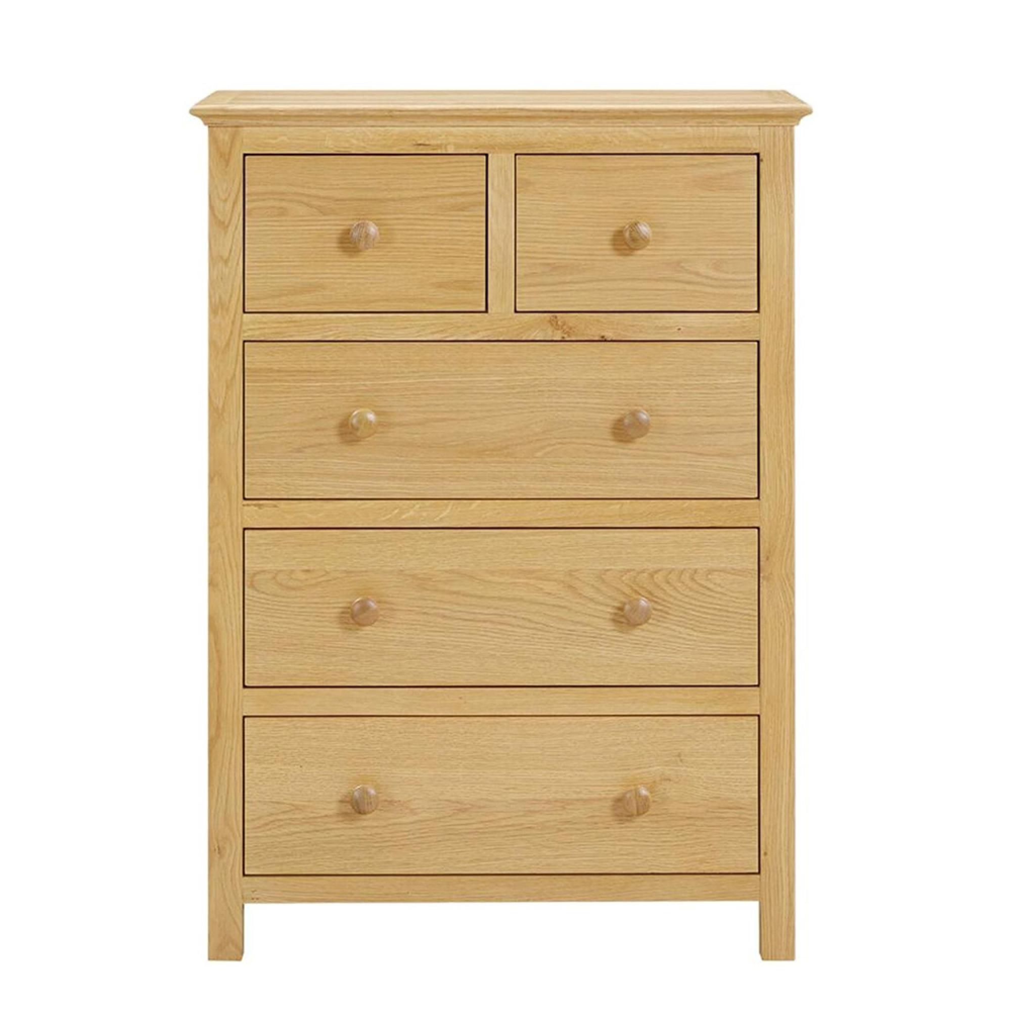 Clearance - Arlington Chest - 2+3 Drawer - Oak - FSS16373