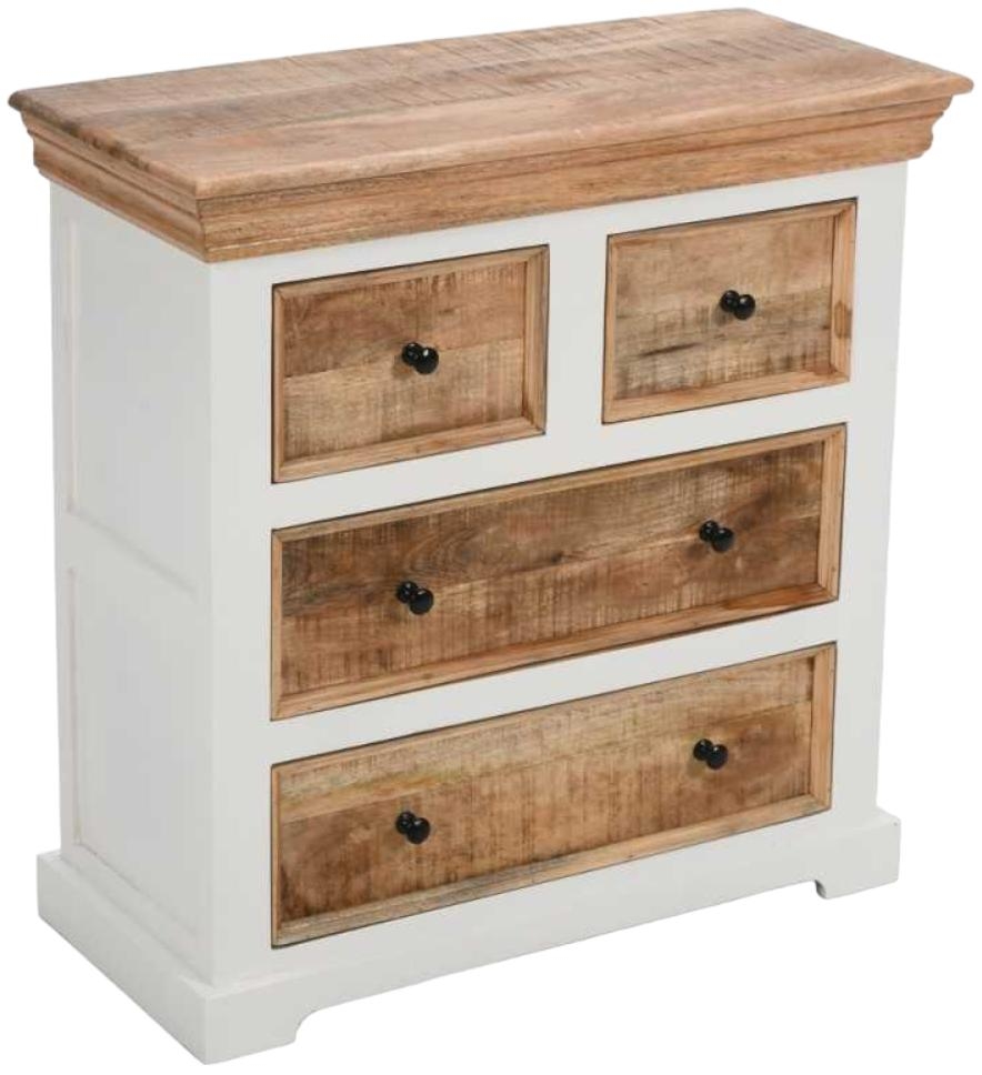 Coastal Chest of Drawers - 4 Drawer - White