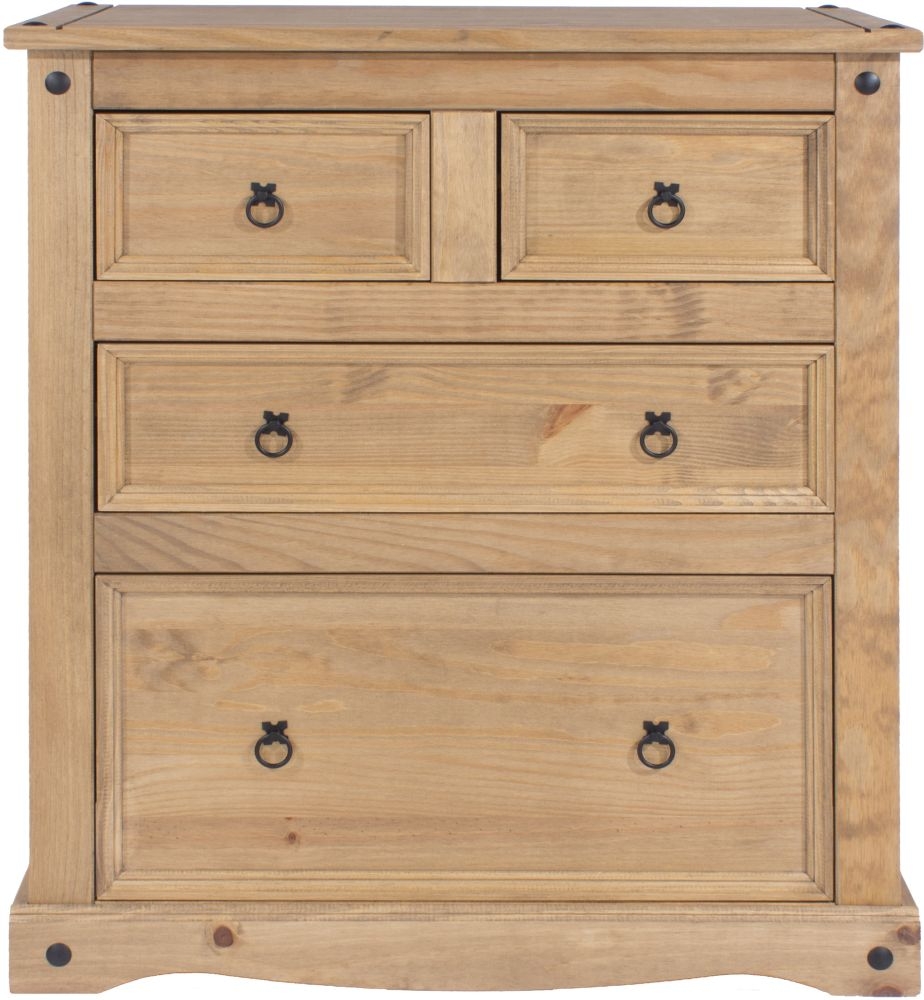 Corona Chest - 2+2 Drawer - Pine Mexican