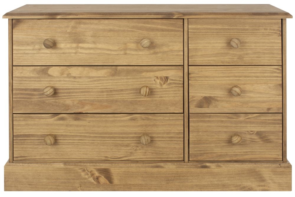 Cotswold Chest - 6 Drawer Wide - Pine