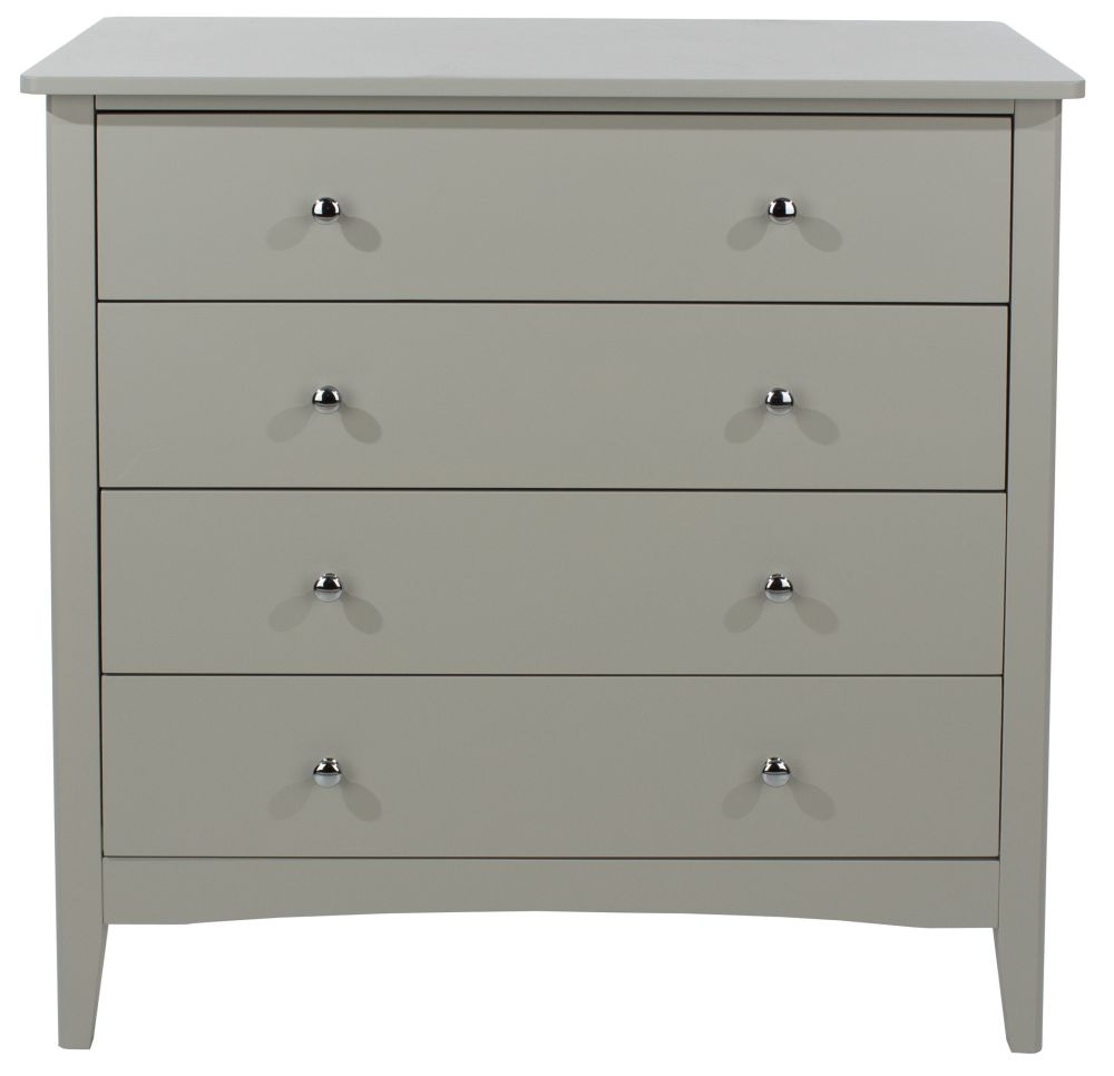Como Chest - 4 Drawer - Grey Painted
