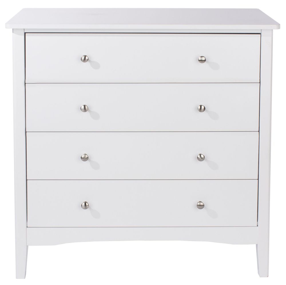Como Chest - 4 Drawer - White Painted
