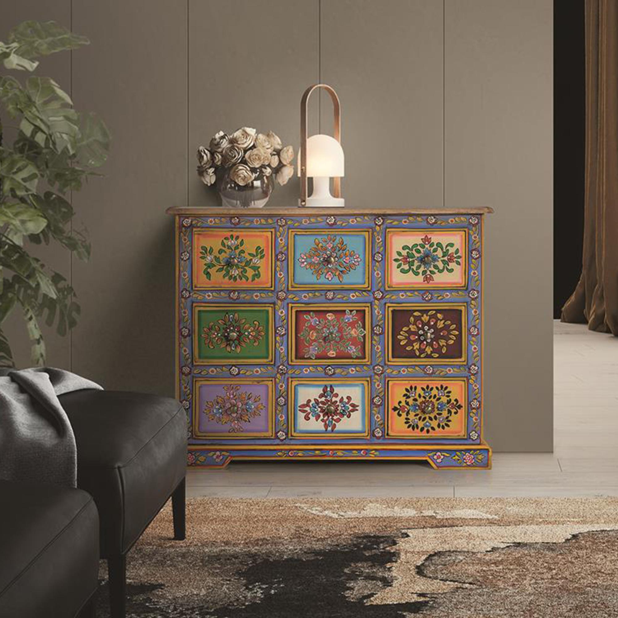 Dibble Chest - Mango Wood - Painted - Multi Drawer