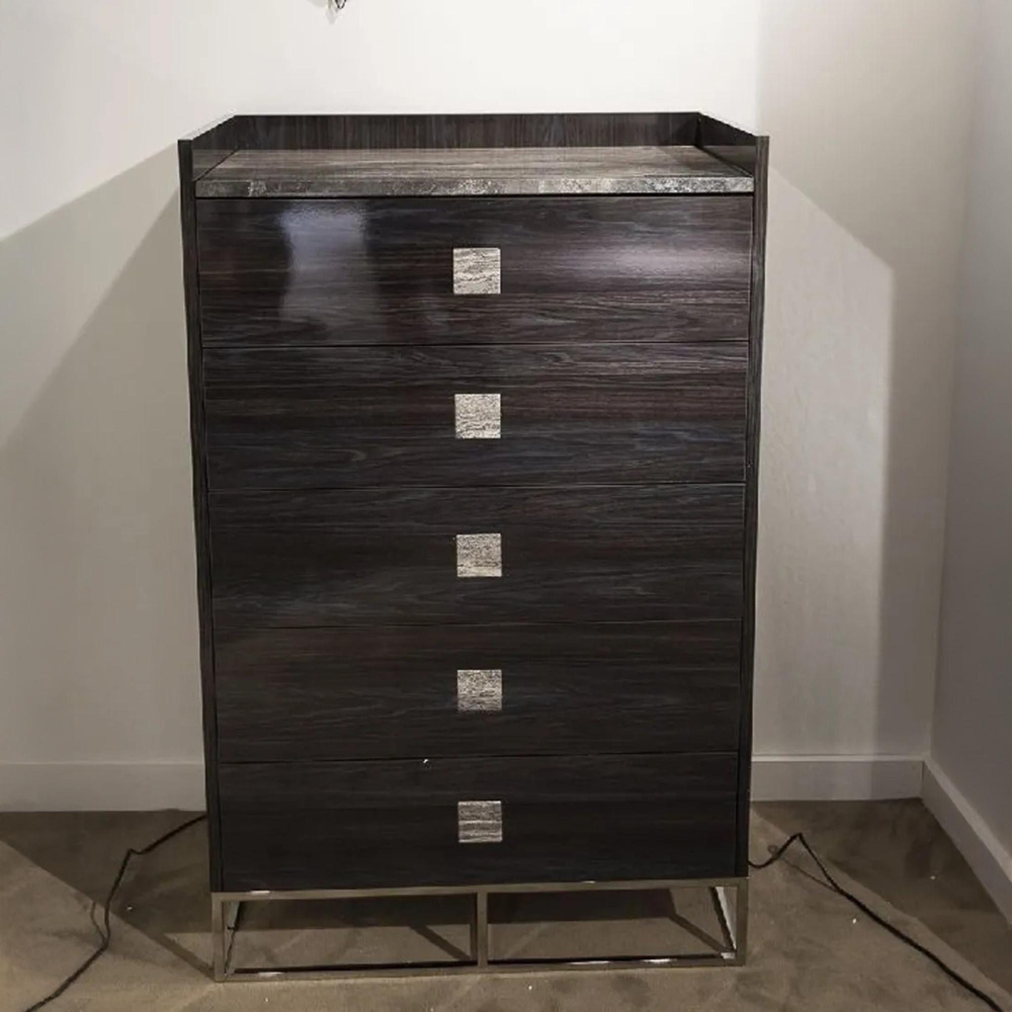 Elliot Chest - 5 Drawer - Tall - Marble and Wooden - Variation Available