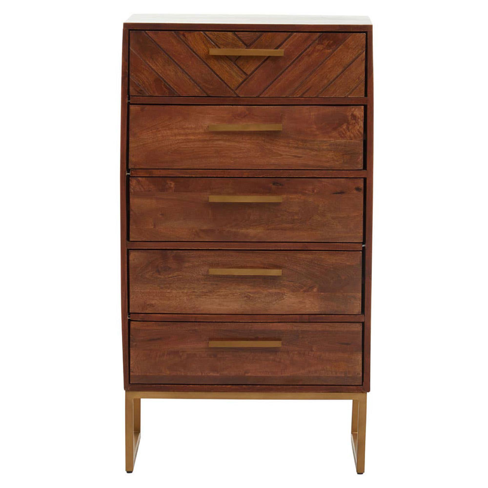 Gaya Chest - 5 Drawer - Mango Wood