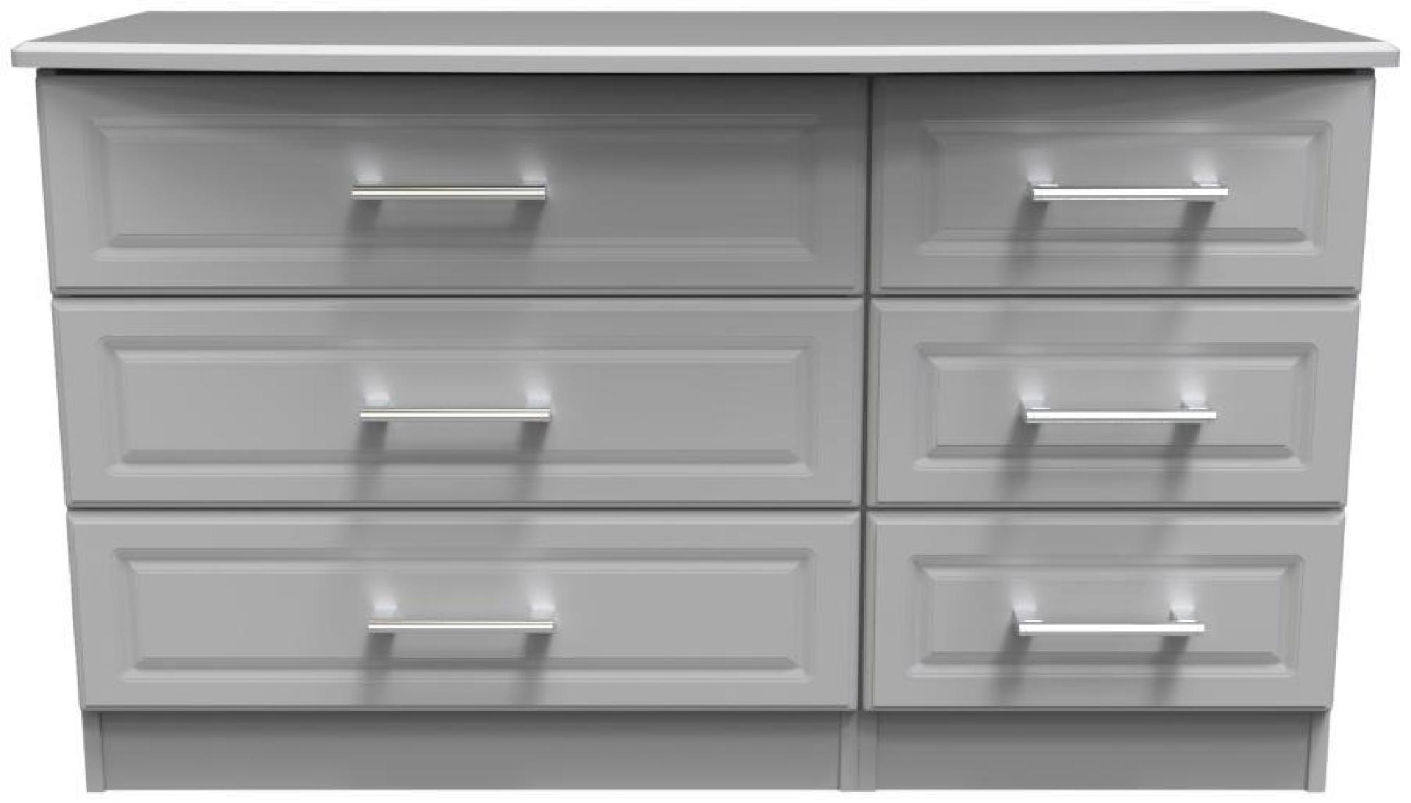 Gina Chest - 6 Drawer - Midi - Grey