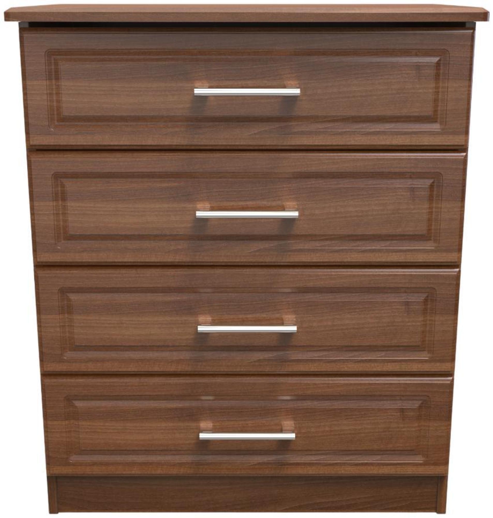 Gina Chest - 4 Drawer - Walnut