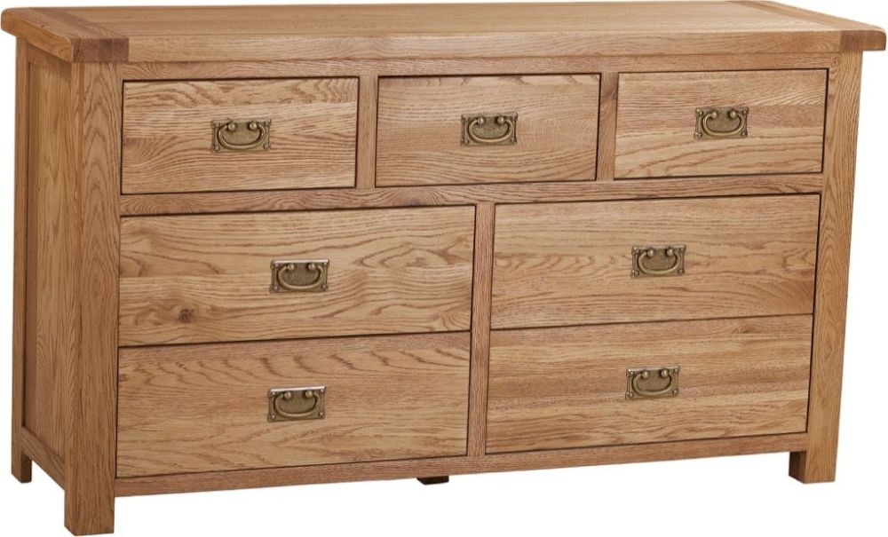 Kent Chest - 3+4 Drawer - Wide - Oak