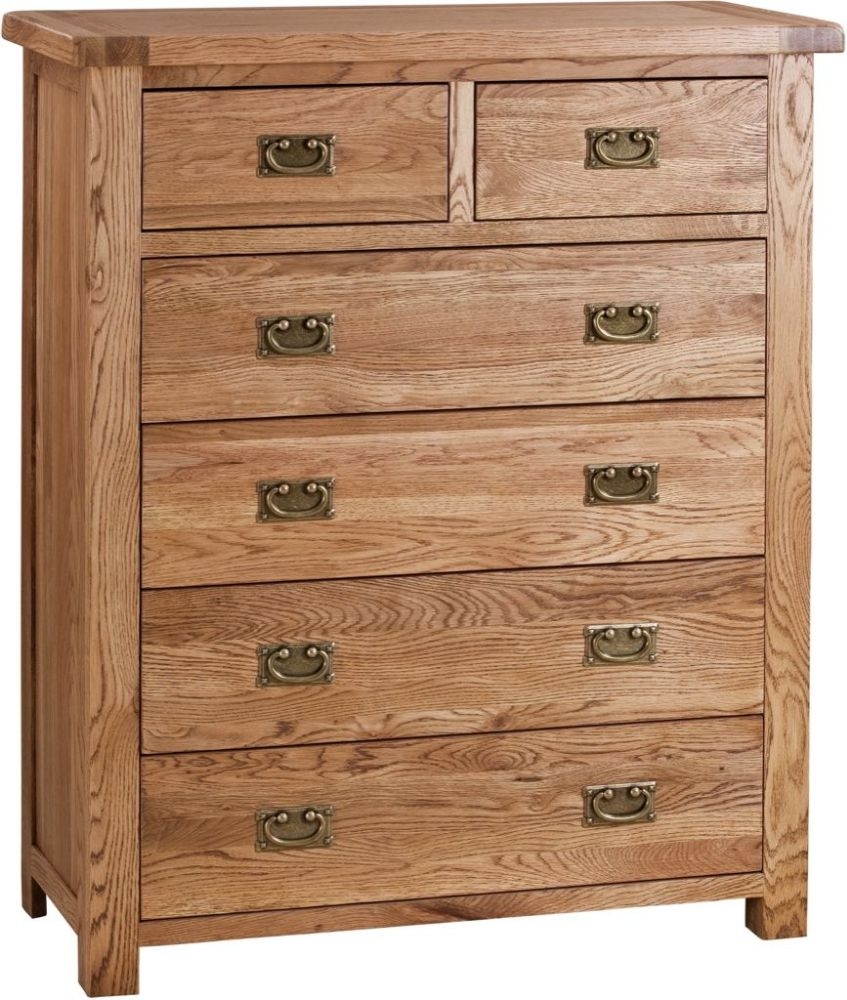 Kent Chest - 4+2 Drawer - Tall - Oak