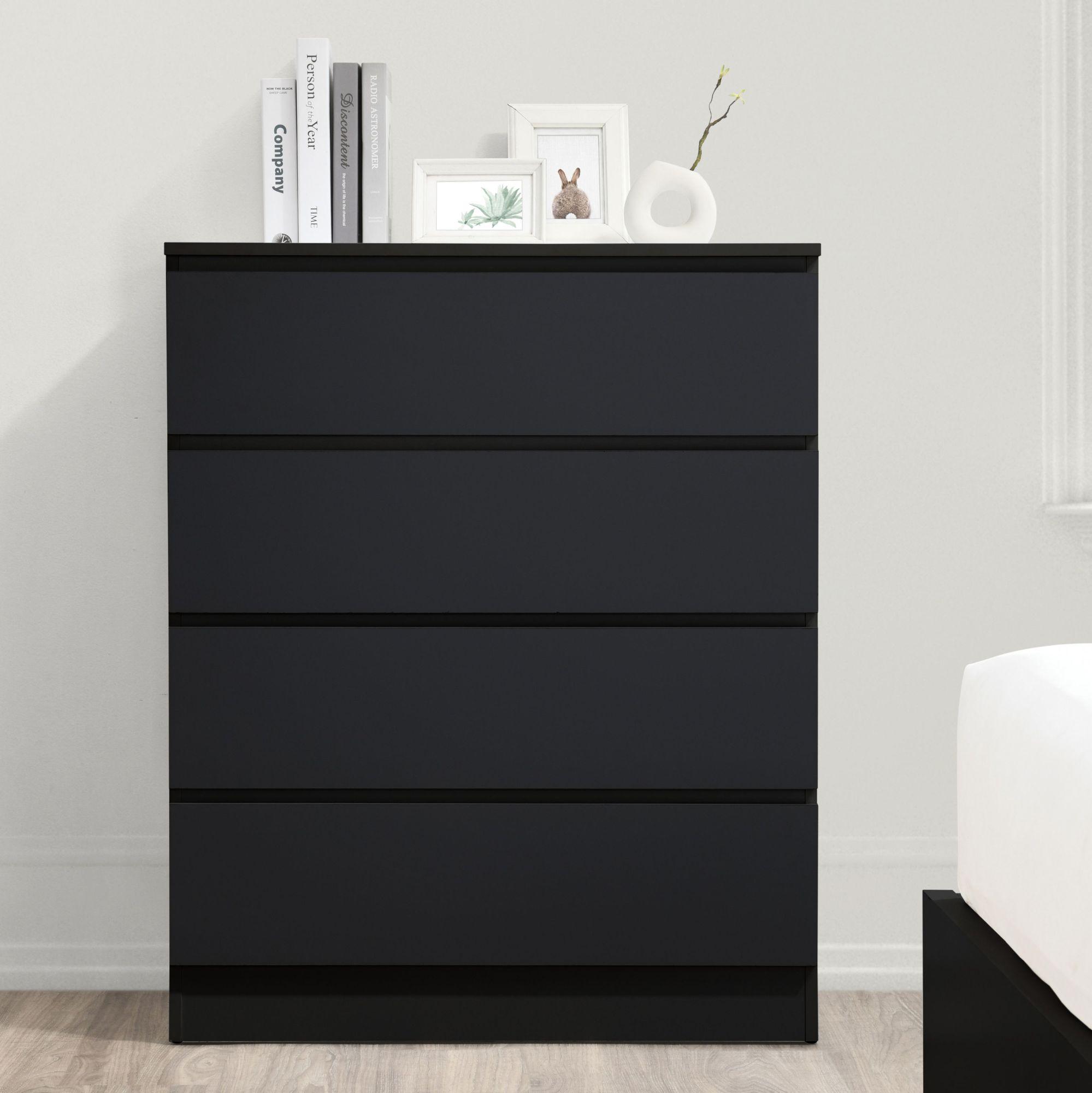 Oslo Chest - 4 Drawer - Black