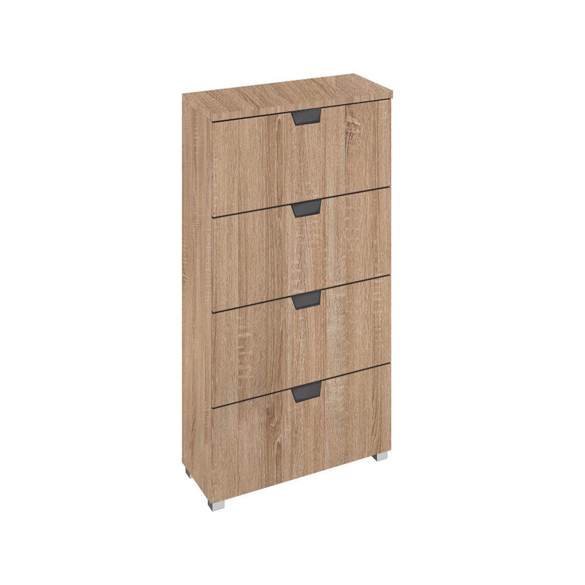 Aditio Narrow Chest - 4 Drawer - Sonoma Oak