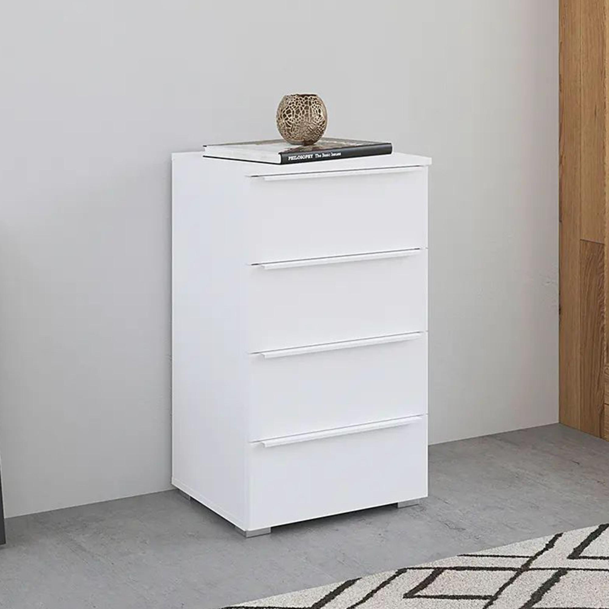 Monostar Chest - 4 Drawer - Alpine White