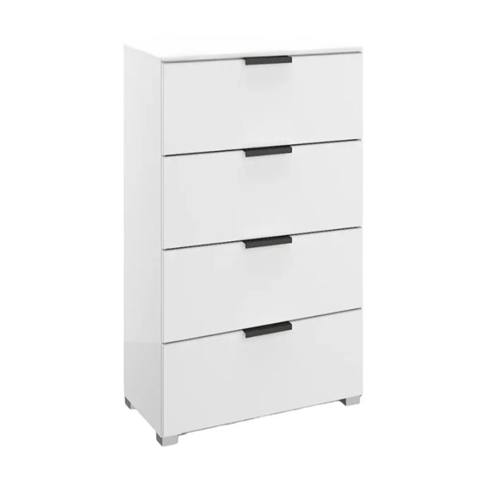 Skat Meridian Chest - 4 Drawer - Narrow - Alpine White