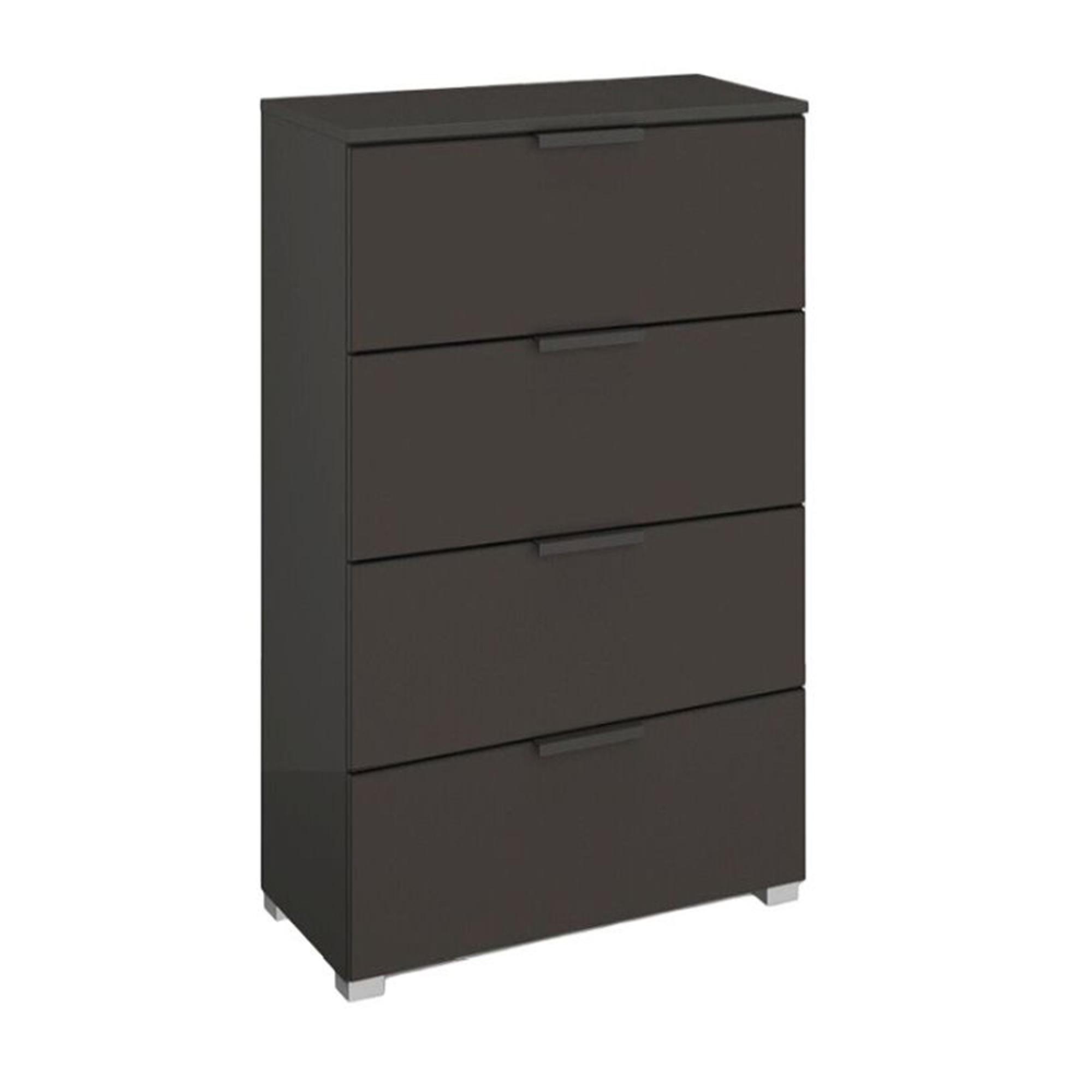 Skat Meridian Chest - 4 Drawer - Narrow - Graphite