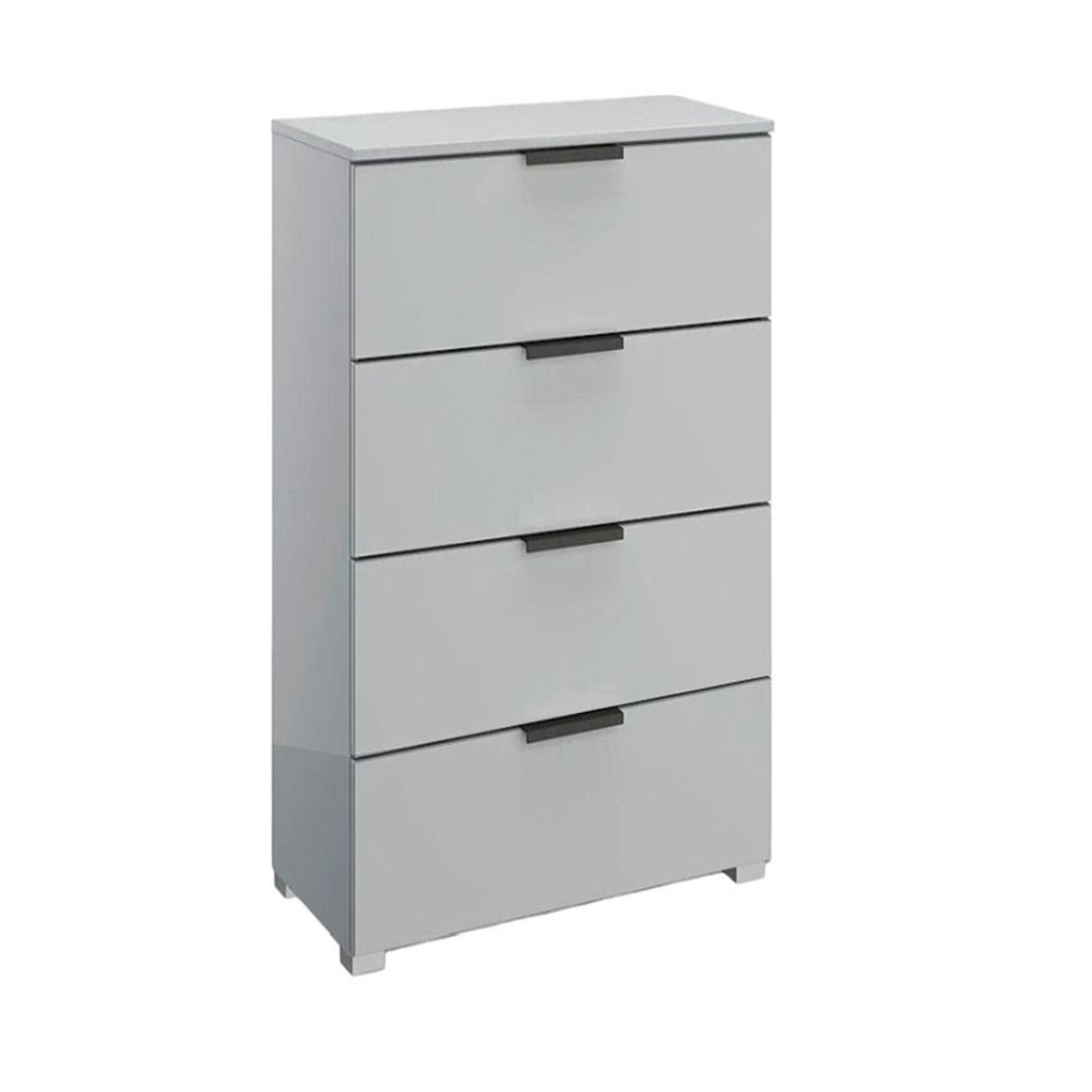 Skat Meridian Chest - 4 Drawer - Narrow - Silk Grey